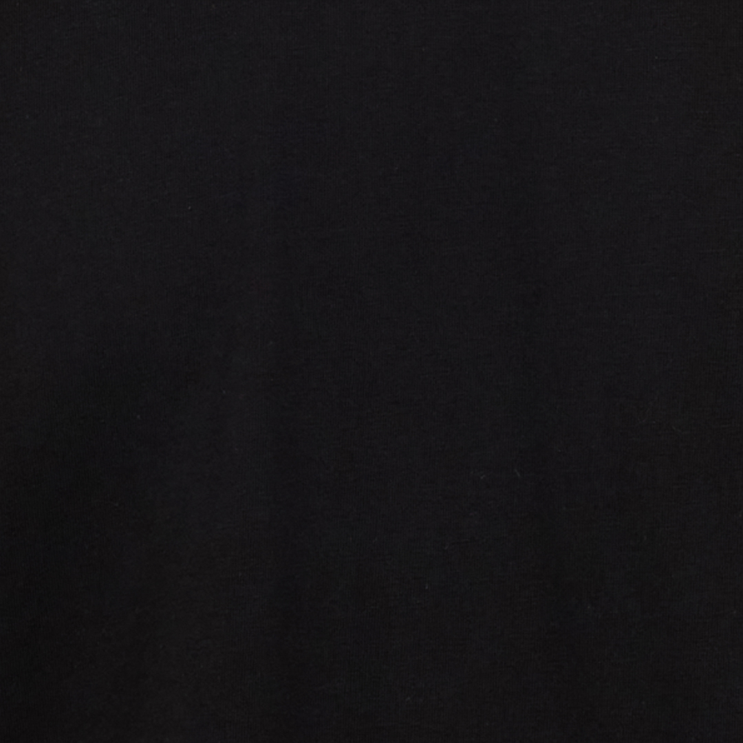 Black Cotton T-Shirt with JC Monogram