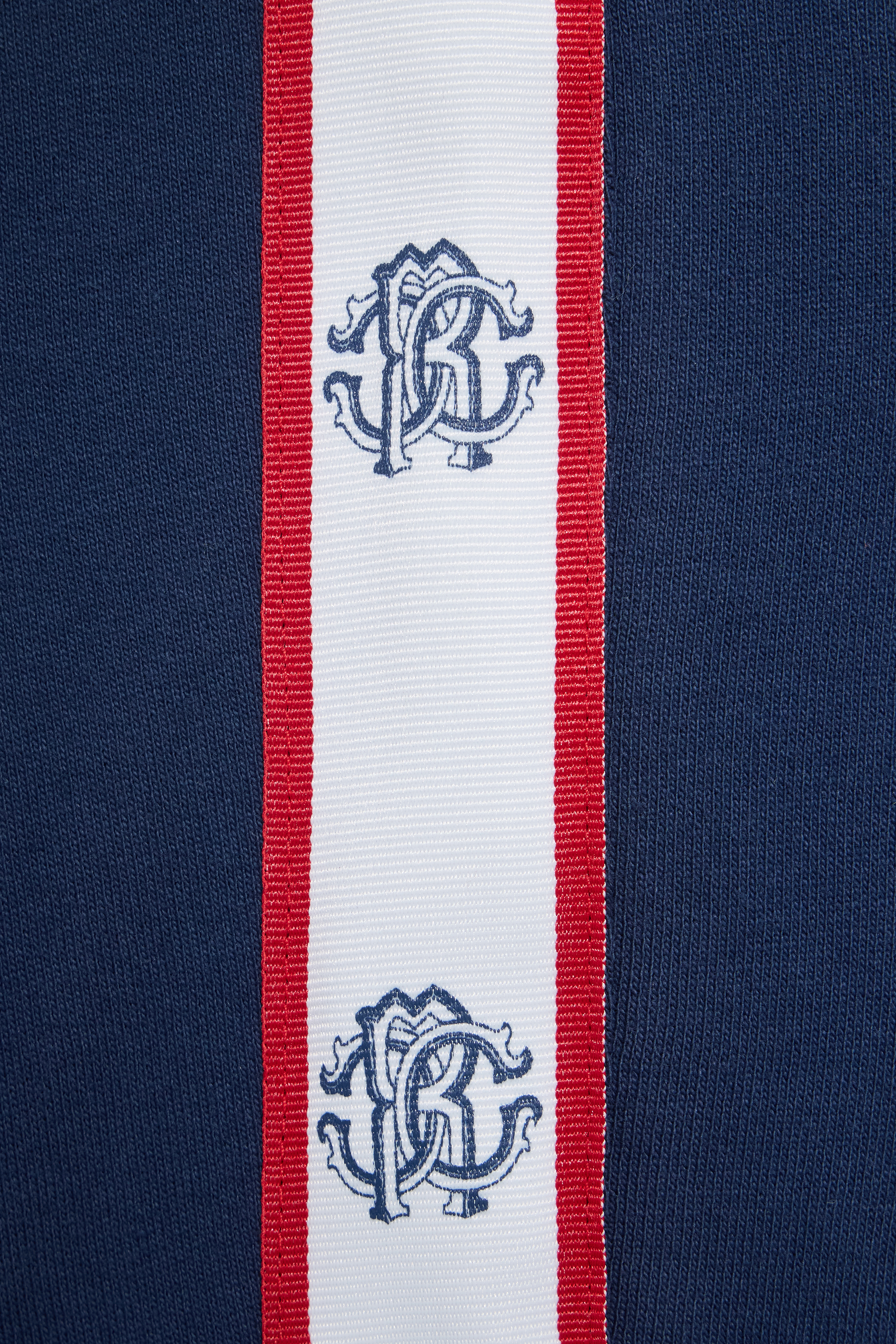 Roberto Cavalli Blue Track Pants With Rc Monogram In Blue