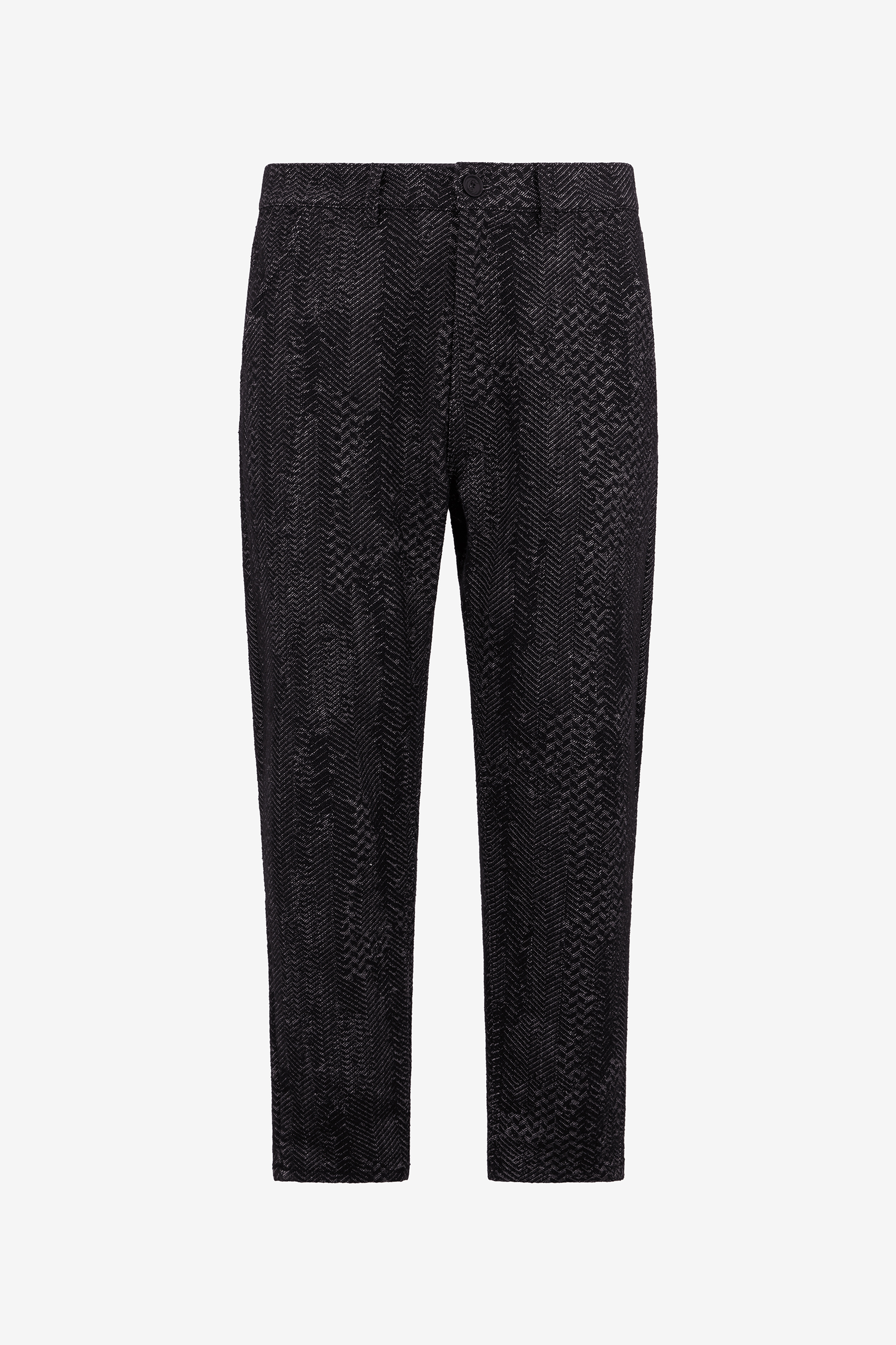 Roberto Cavalli Uomo Neri Pantaloni Testurizzati - Pantaloni E Shorts Black