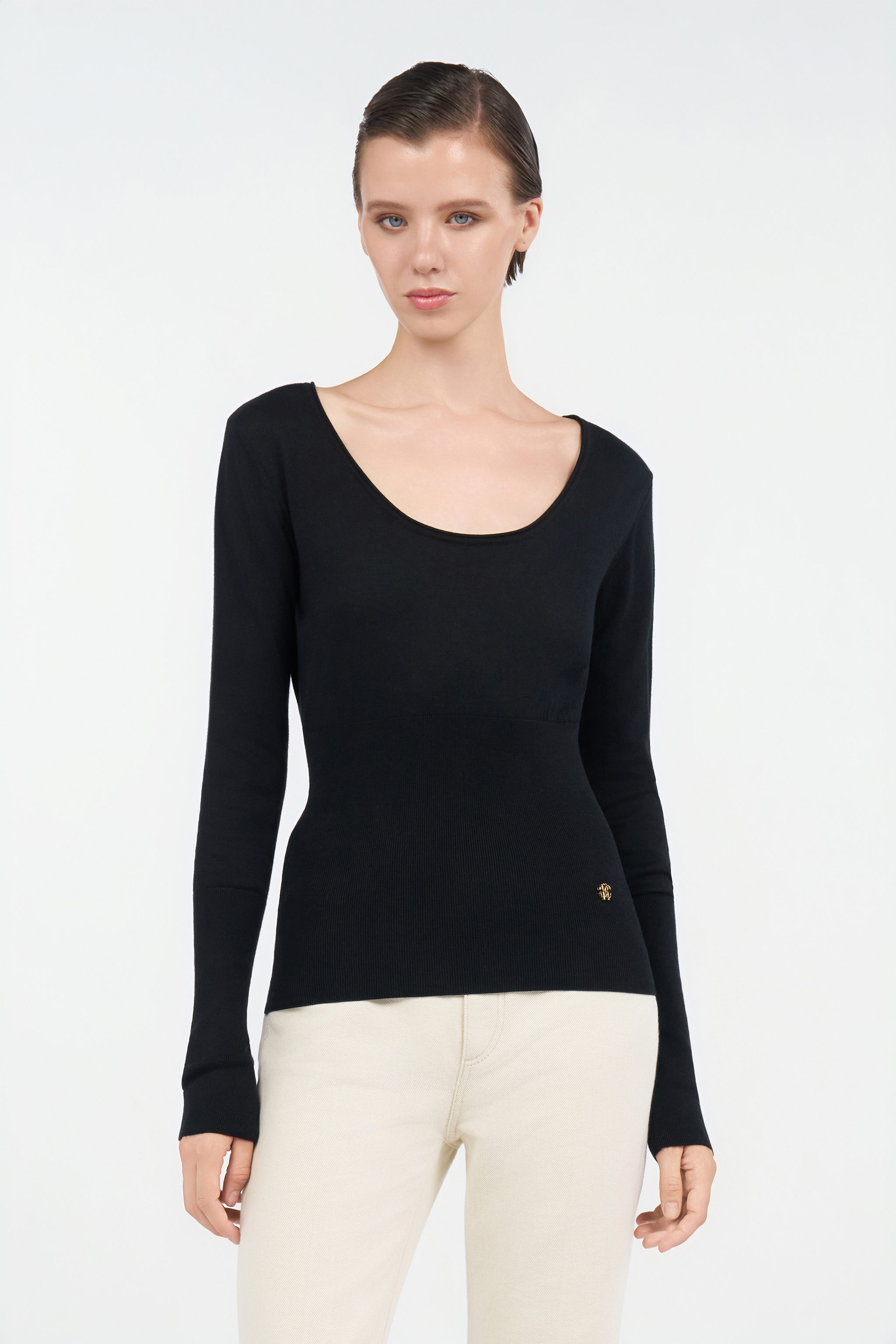 Roberto Cavalli Long-sleeve Sweater In Black