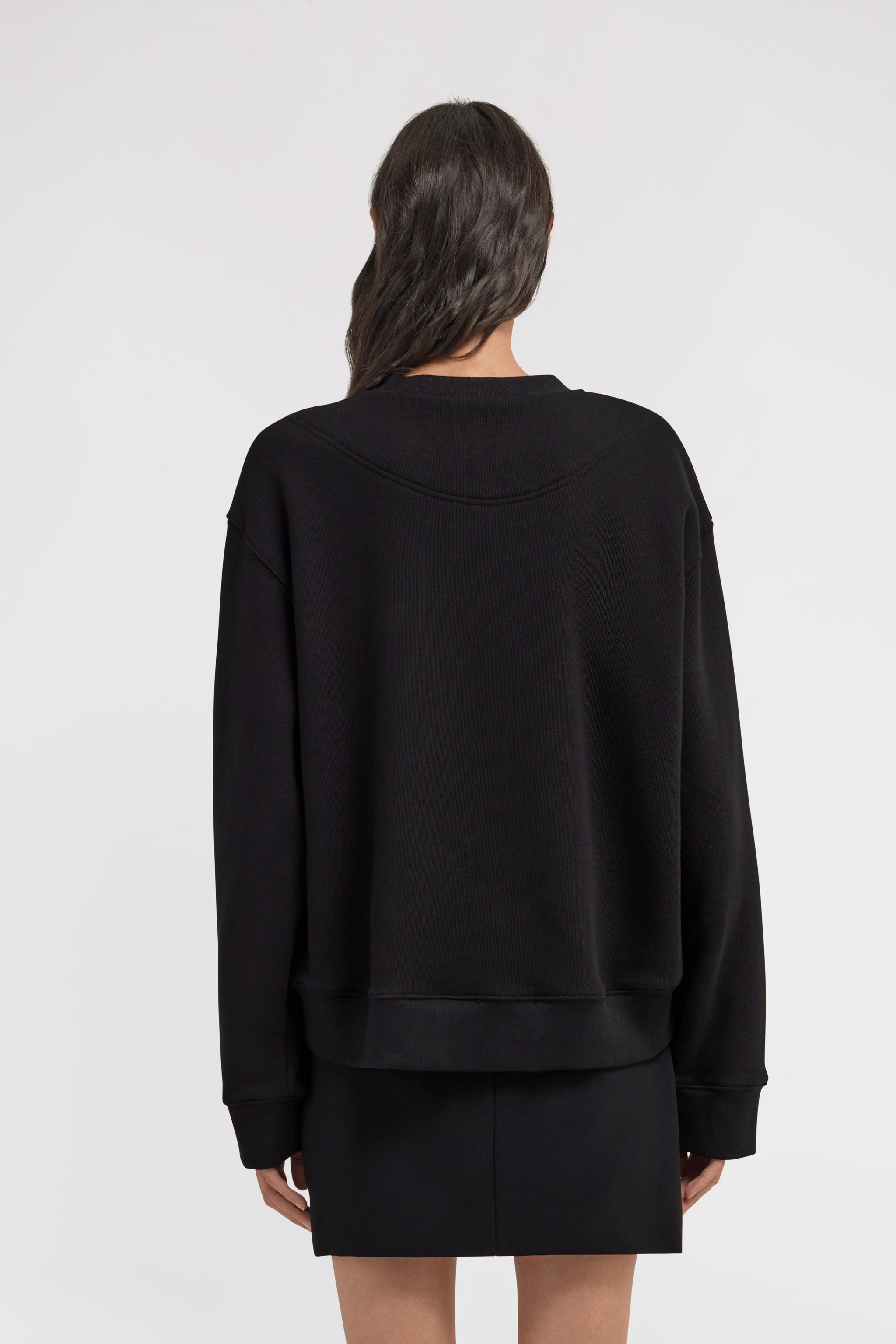 Roberto Cavalli Sweatshirt With Embroidered Logo In Black