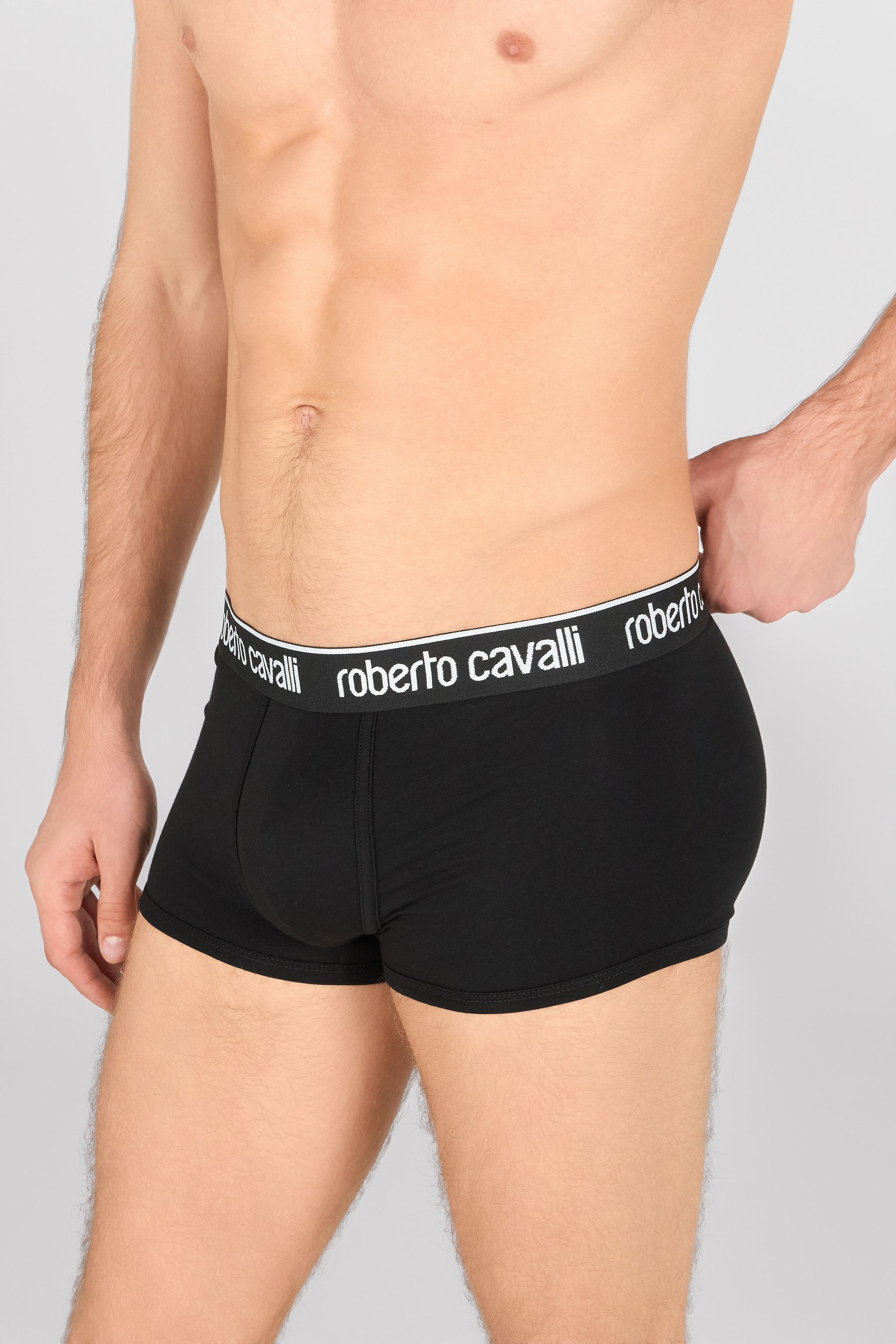 Shop Roberto Cavalli Set Aus Zwei Boxershorts Mit Logoband In Black