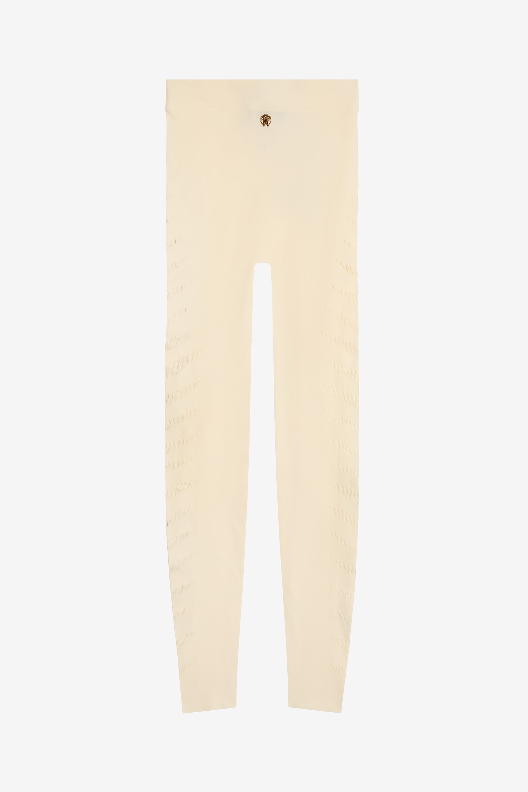 White Cut-Out Leggings