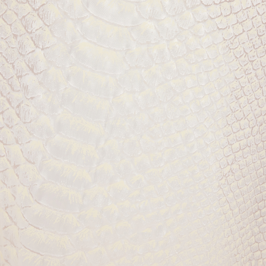 Roberto Cavalli White One-shoulder Dress With Scale Print