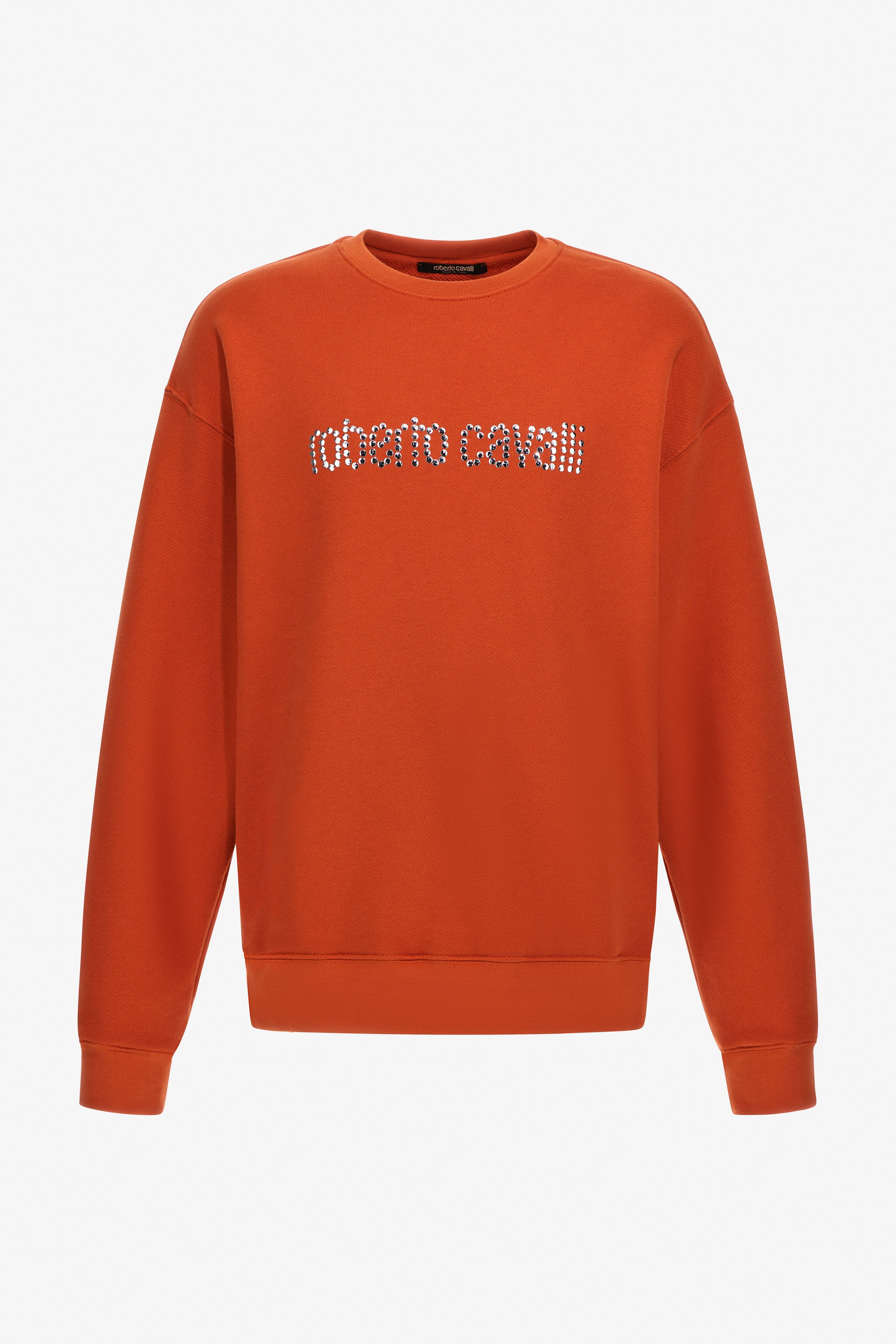 Roberto Cavalli Logo Sweatshirt In Orange