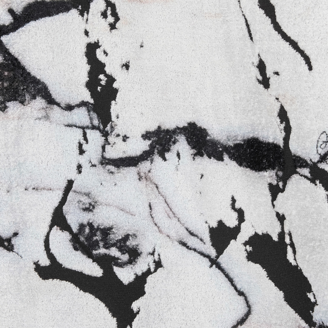 Roberto Cavalli Marble Print Sweatshirt In Black/white