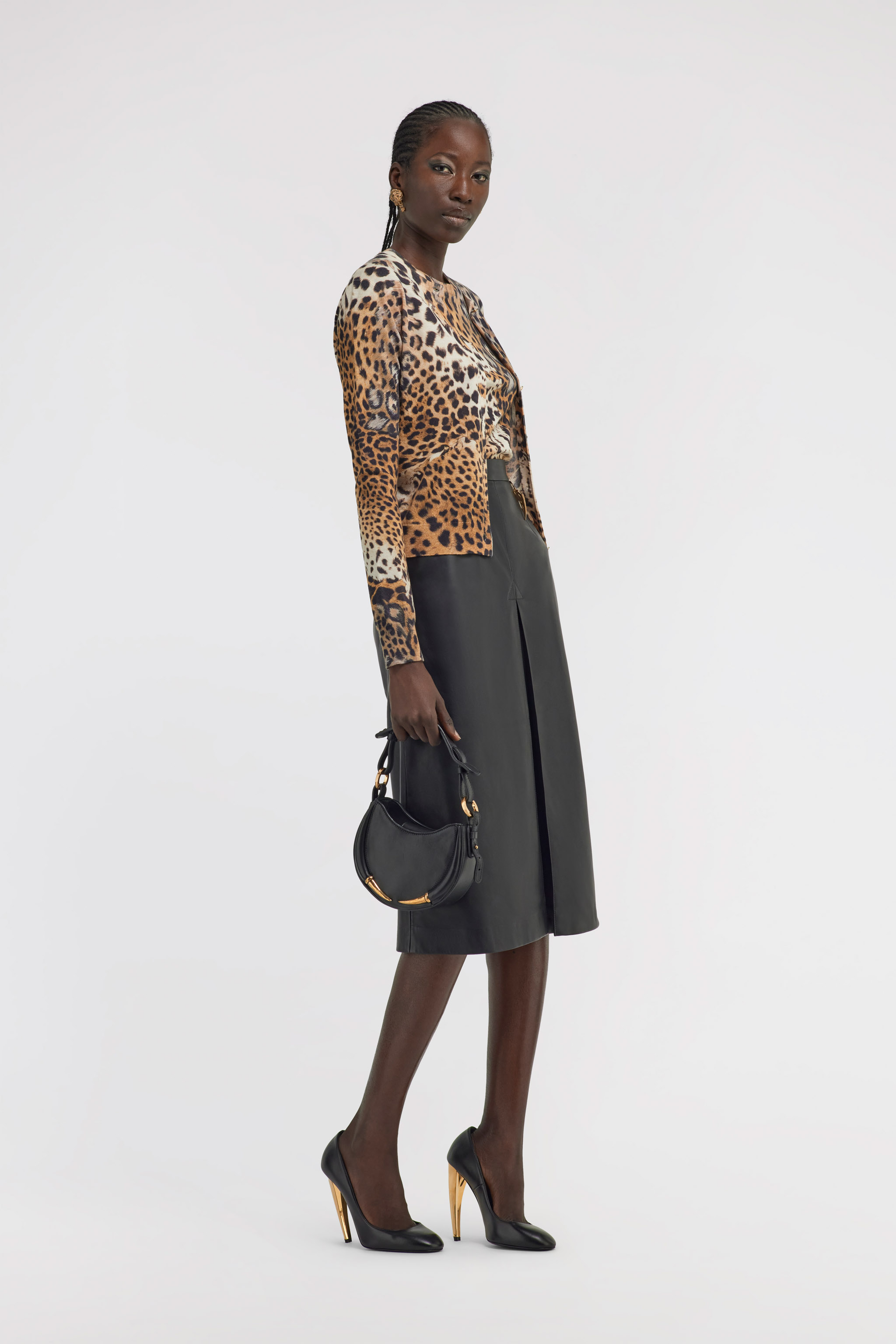 ROBERTO CAVALLI CARDIGAN MIT MALACHITE-PRINT