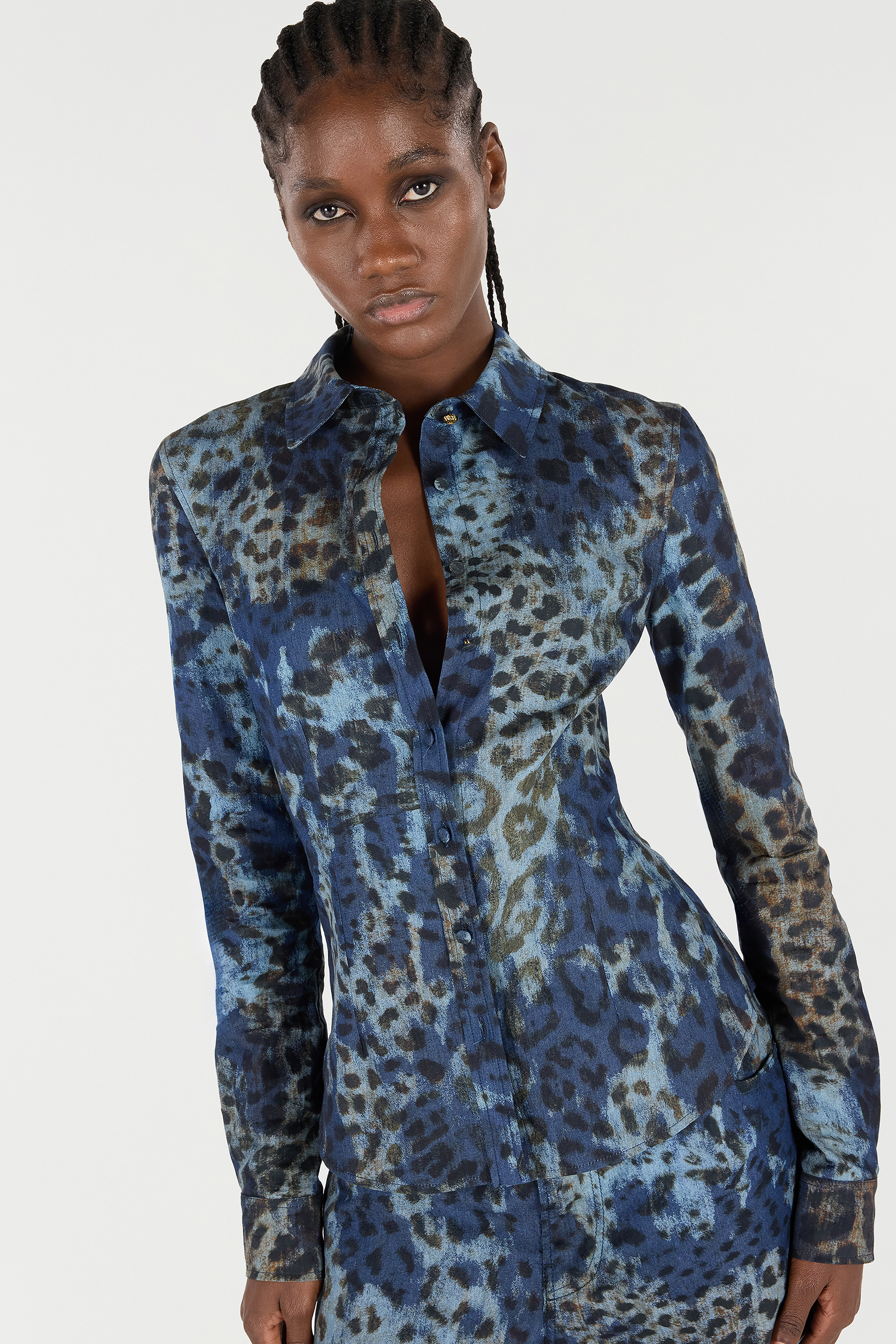 Roberto Cavalli Leopard-print Button-up Shirt
