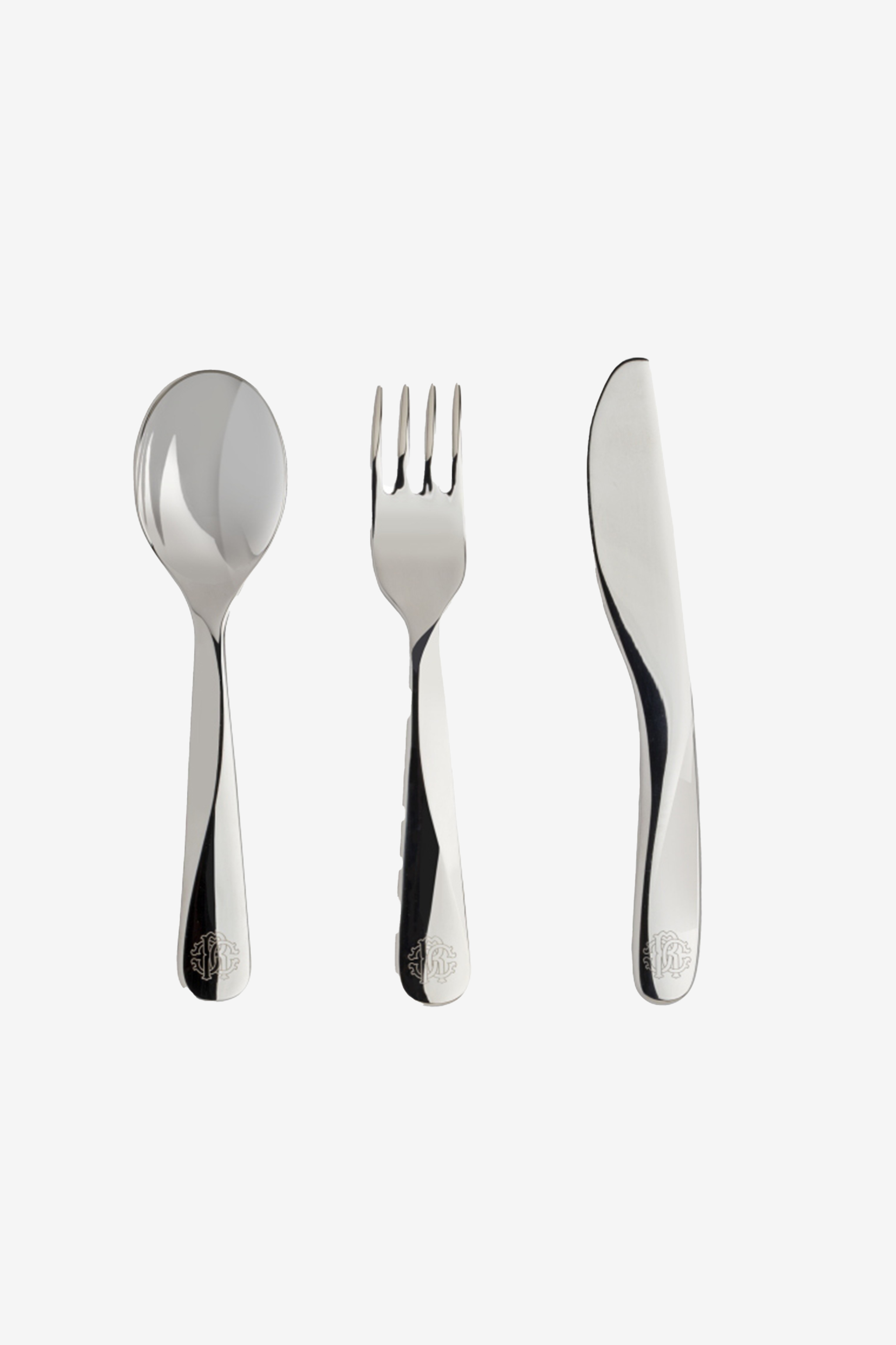 Roberto Cavalli Filigree-print Dinner Set In White