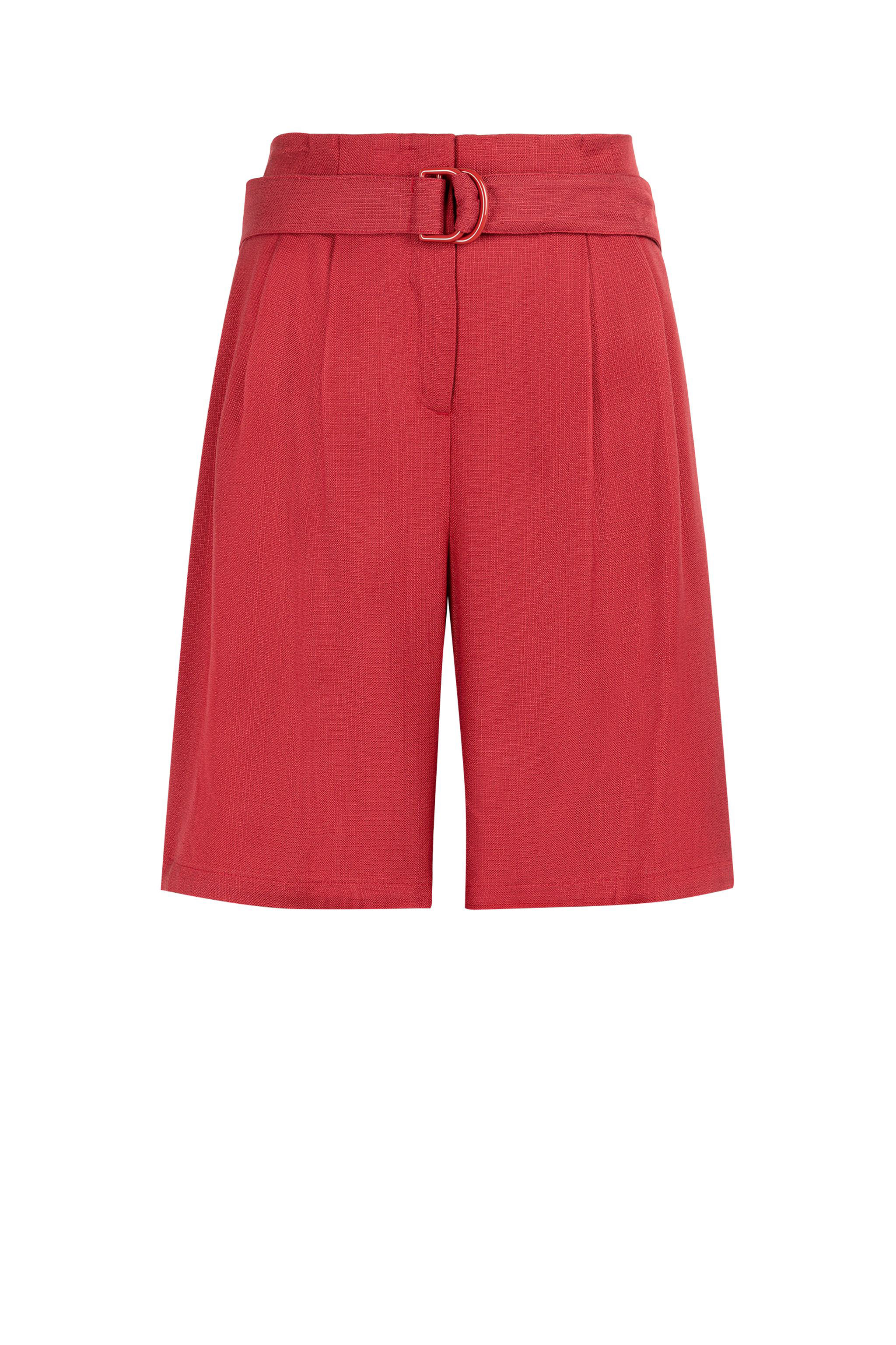 Roberto Cavalli Women's Red Wide-Leg Shorts - Trousers & Shorts