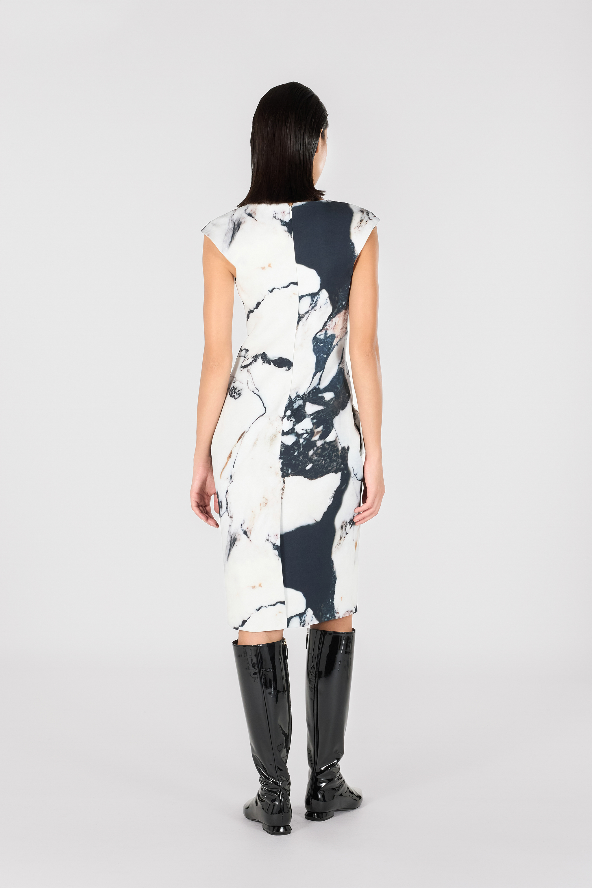 ROBERTO CAVALLI MIDIKLEID MIT PRINT MARBLE 