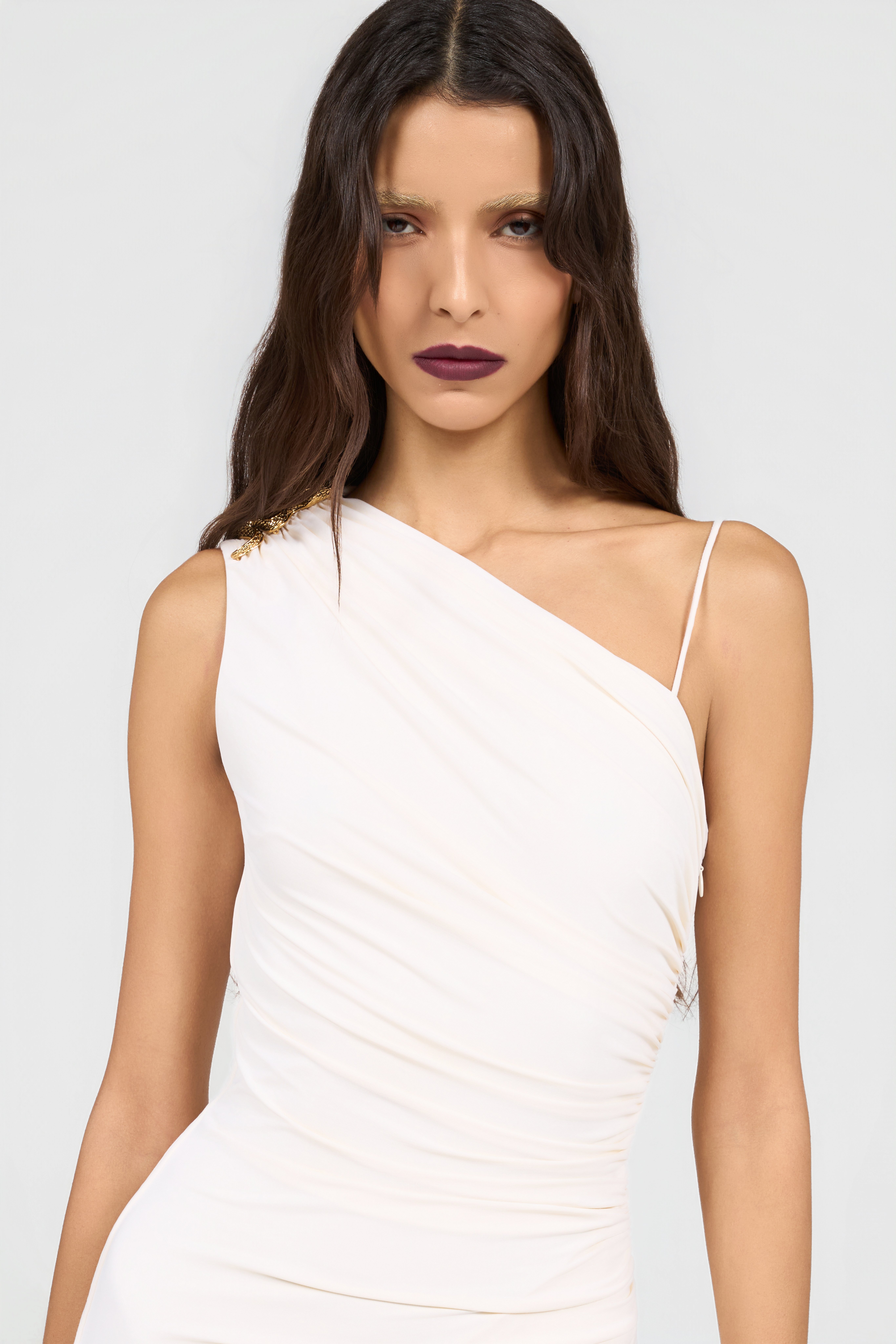 Roberto Cavalli Serpentine Ivory Dress | Thumbnail 4 Roberto Cavalli Serpentine Ivory Dress | Thumbnail 4