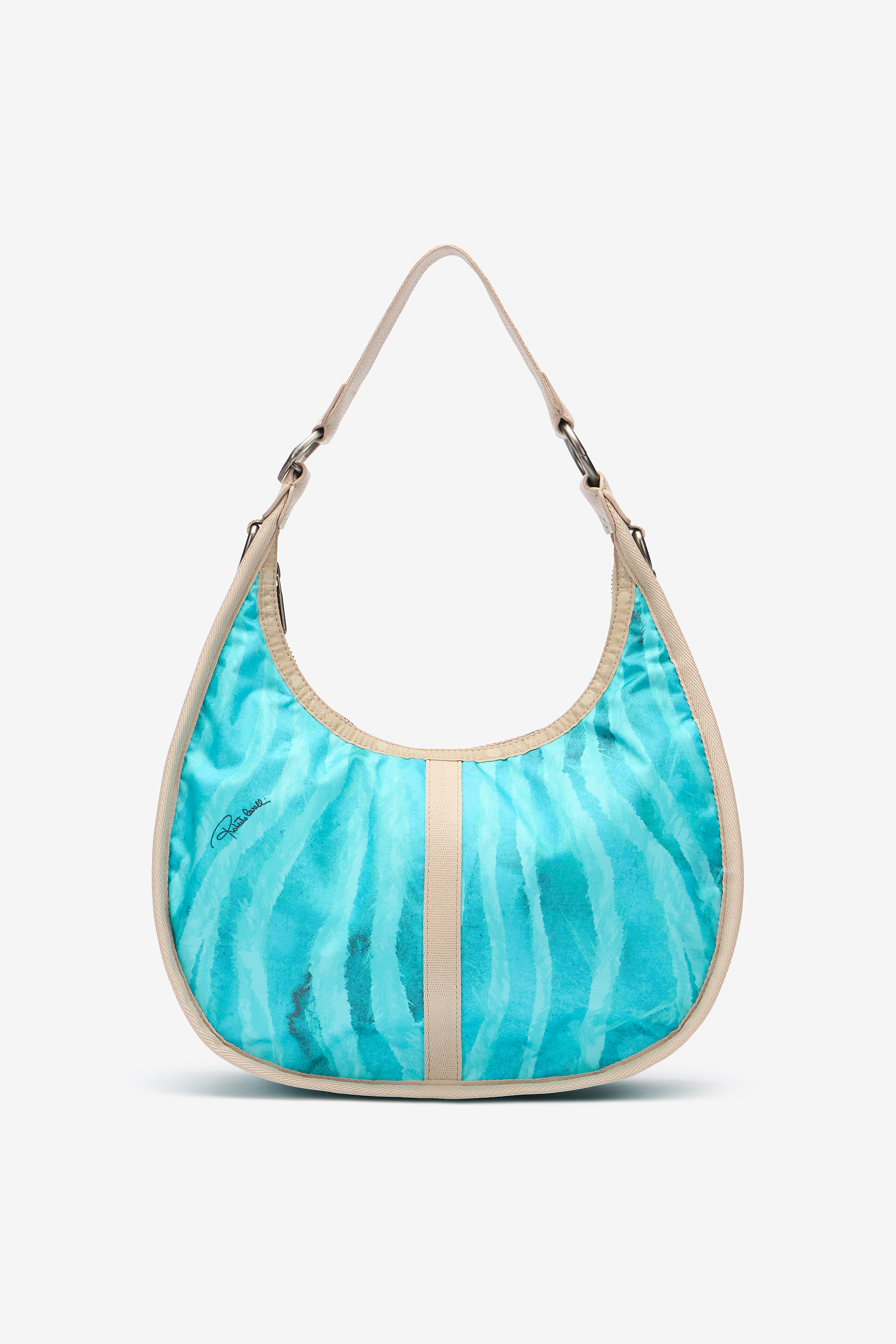 Roberto Cavalli Women's Light/Blue Medium Bologna Bag With Print - Bags