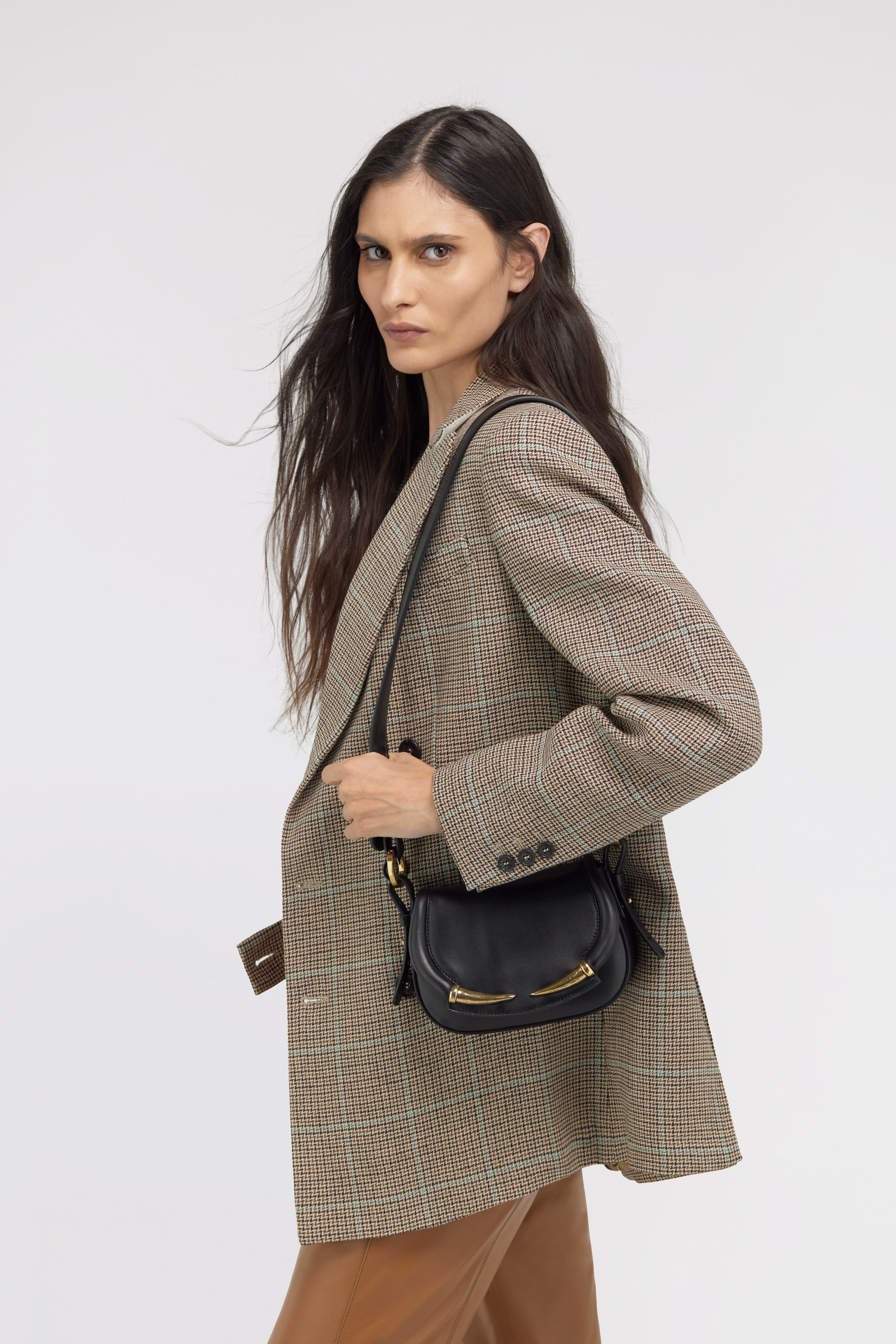 ROBERTO CAVALLI FANG BANG SHOULDER BAG 