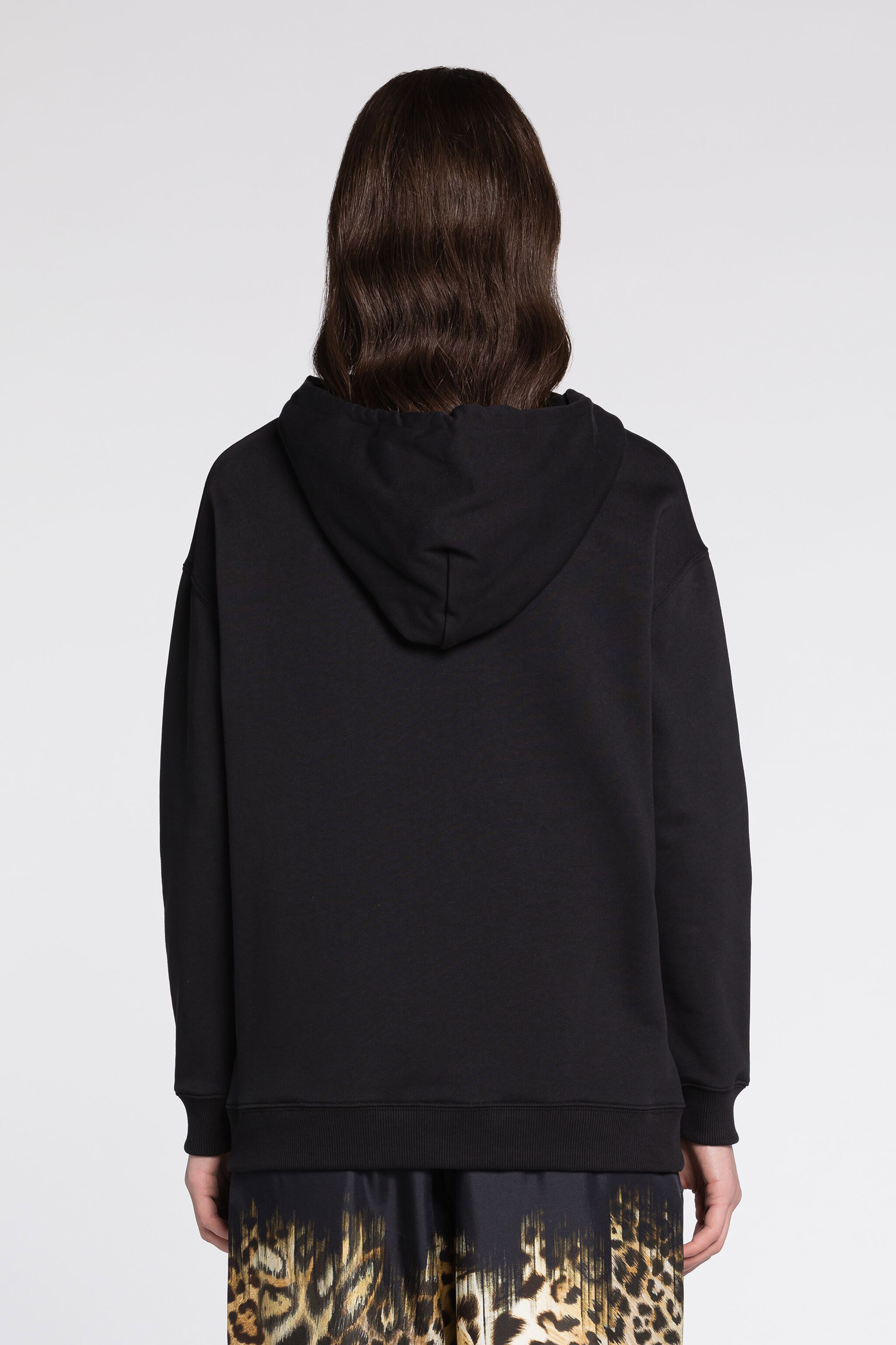 ROBERTO CAVALLI HOODIE MIT MONOGRAMM-PRINT