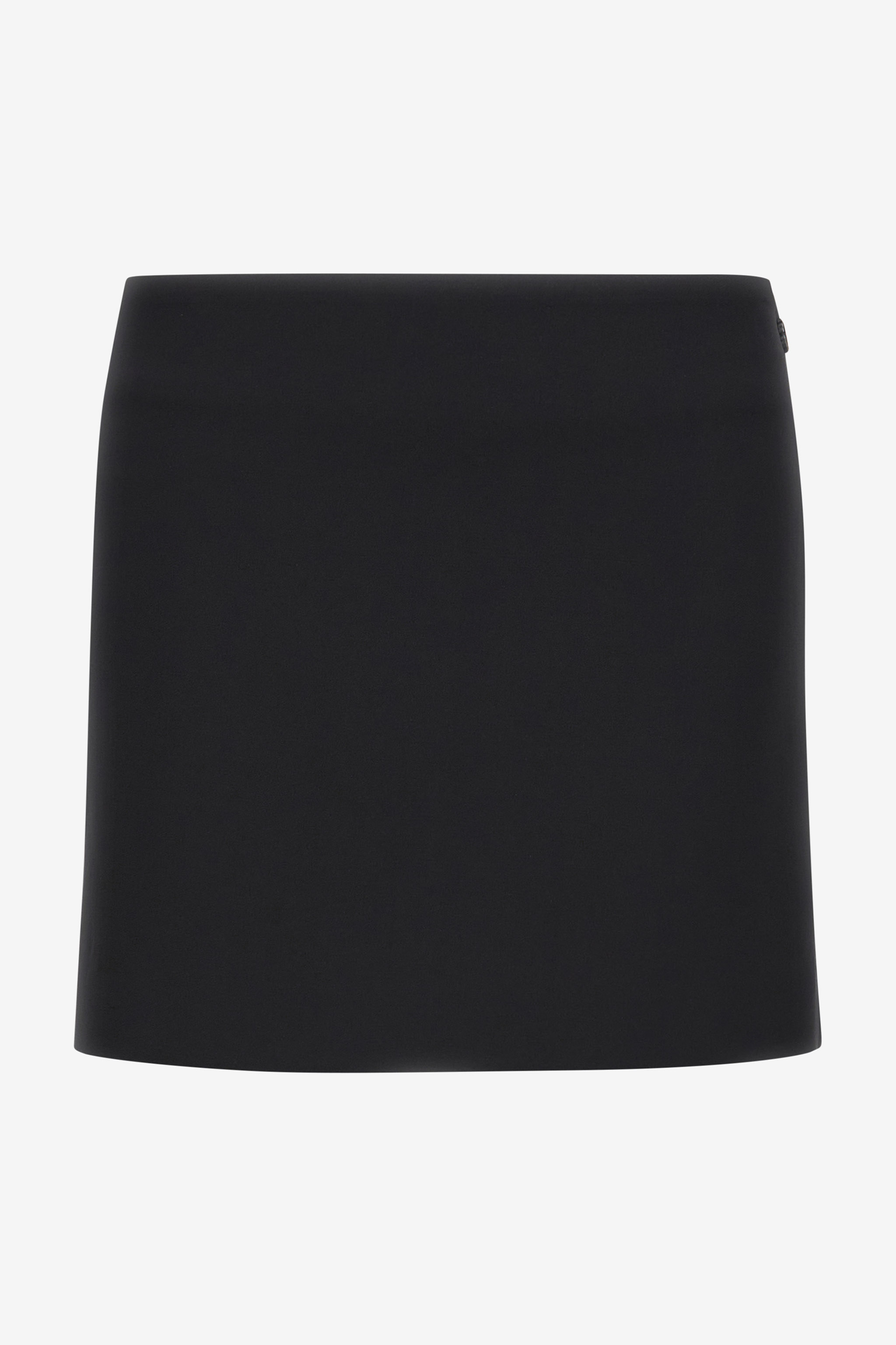 Roberto Cavalli Miniskirt With Logo In Black