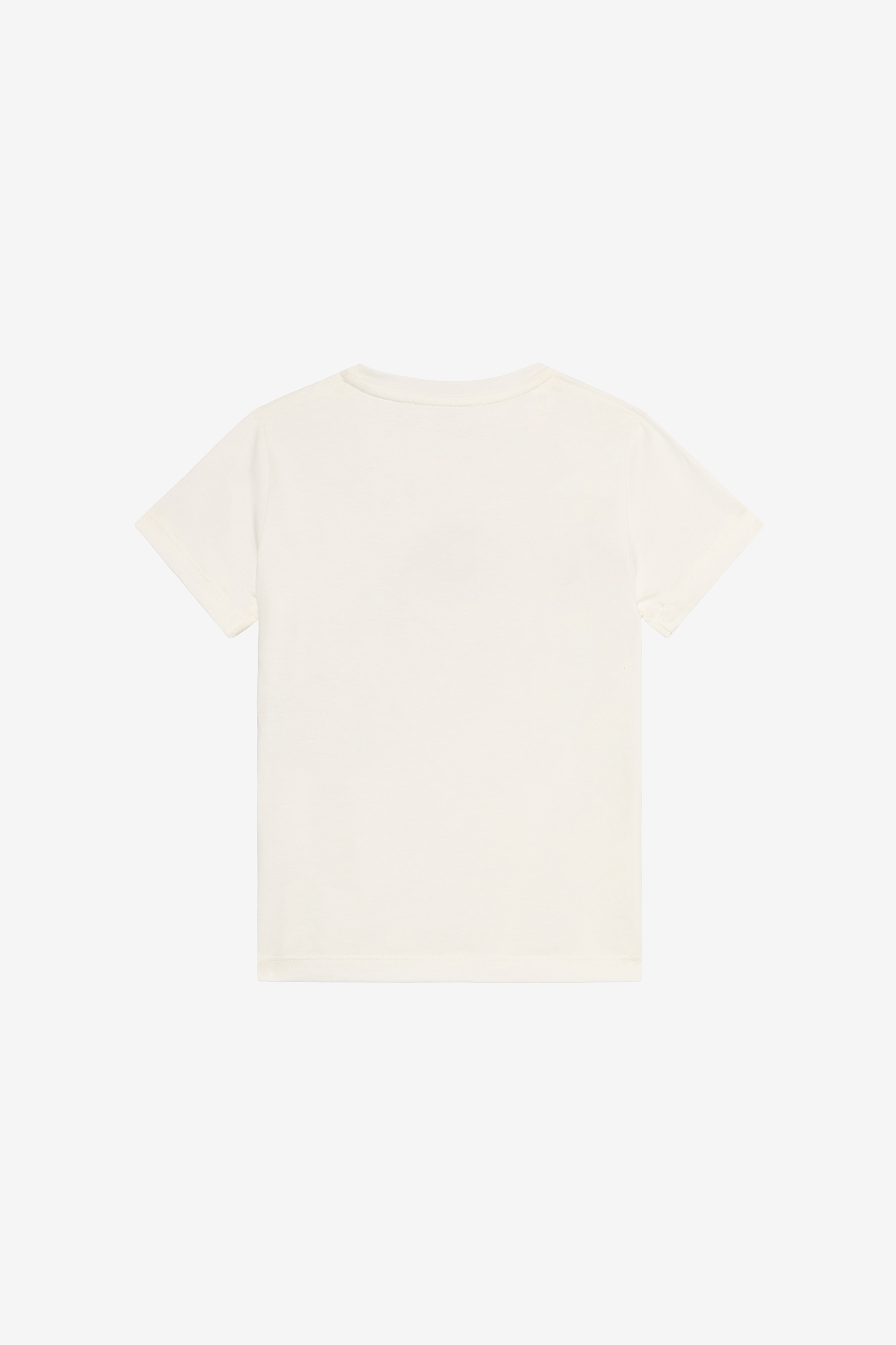 Roberto Cavalli Milk White T-shirt With Rc Monogram And Butterflies In White