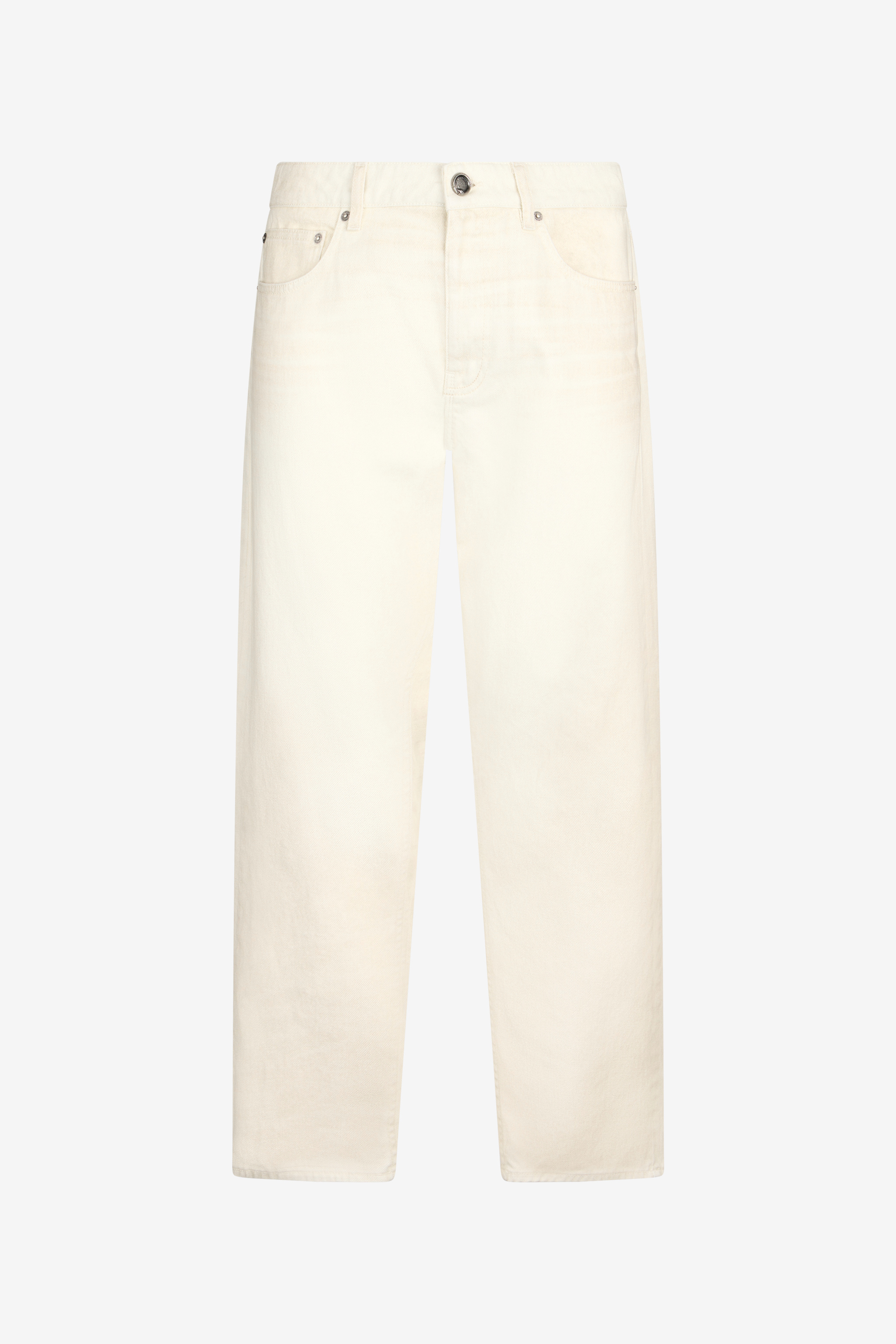 Roberto Cavalli Men's Cream/Ivory Five Pocket Jeans - Trousers & Shorts