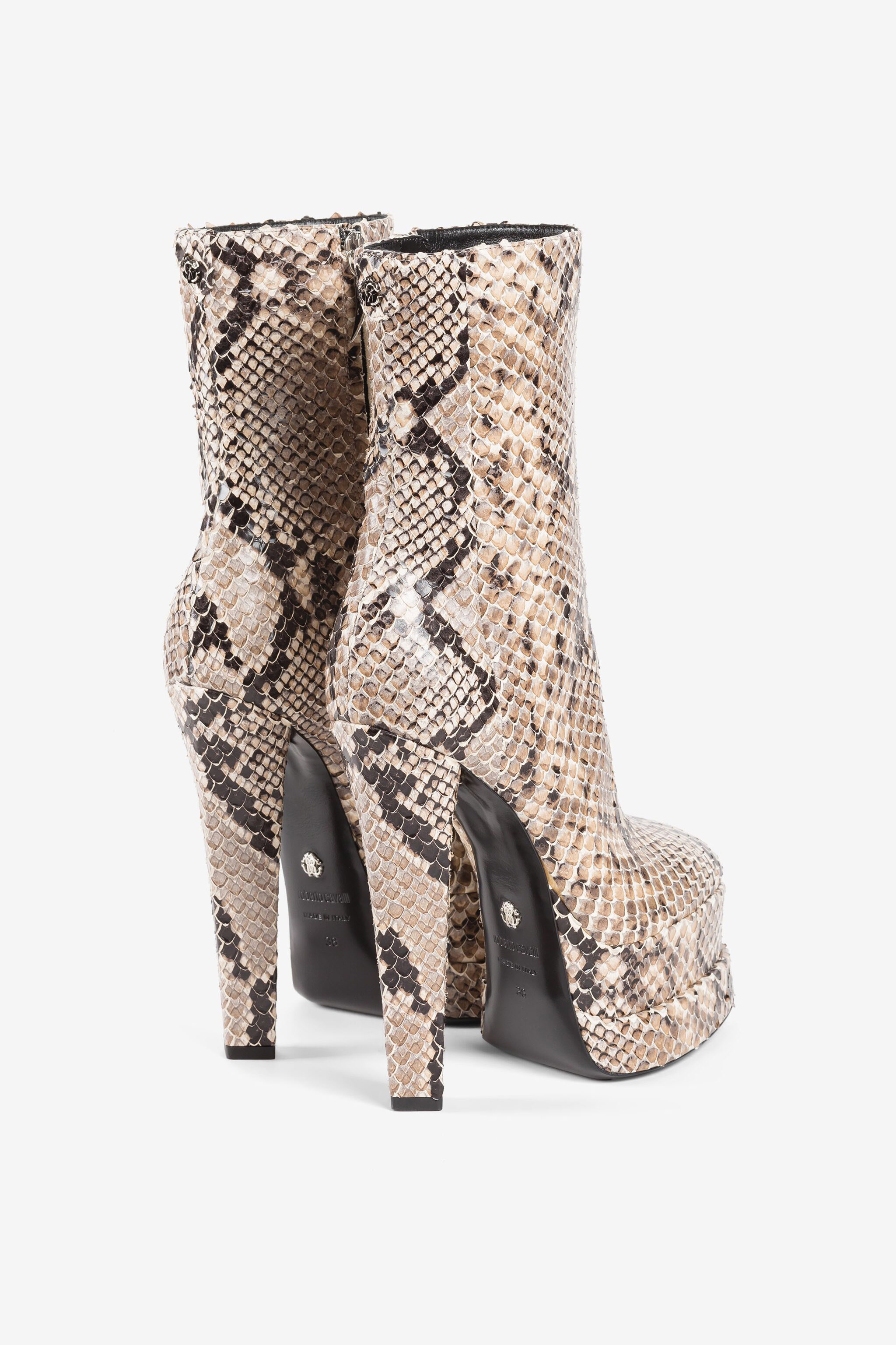 Roberto Cavalli Bootie In Light Brown