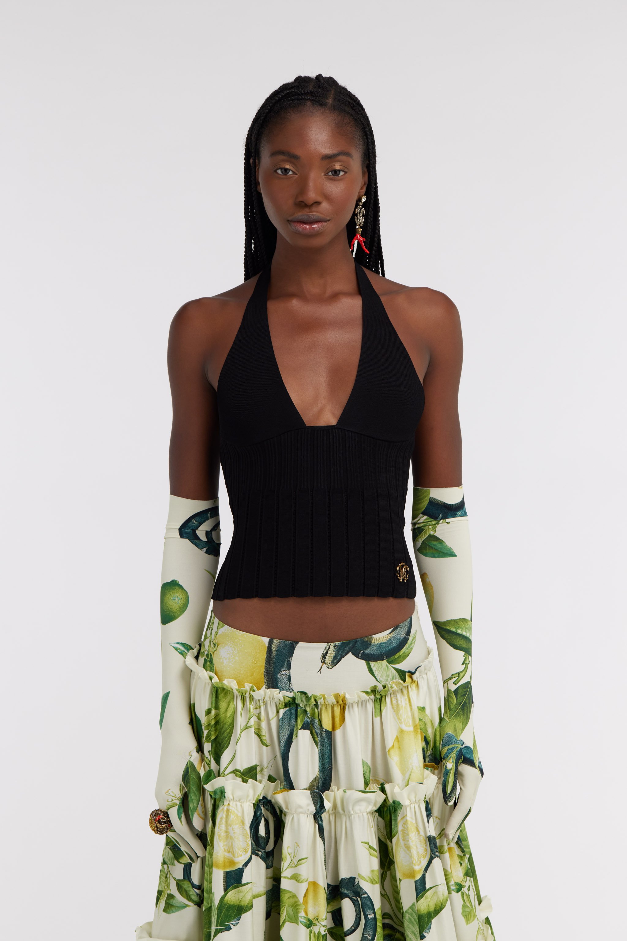 Roberto Cavalli Knitwear Body In Black