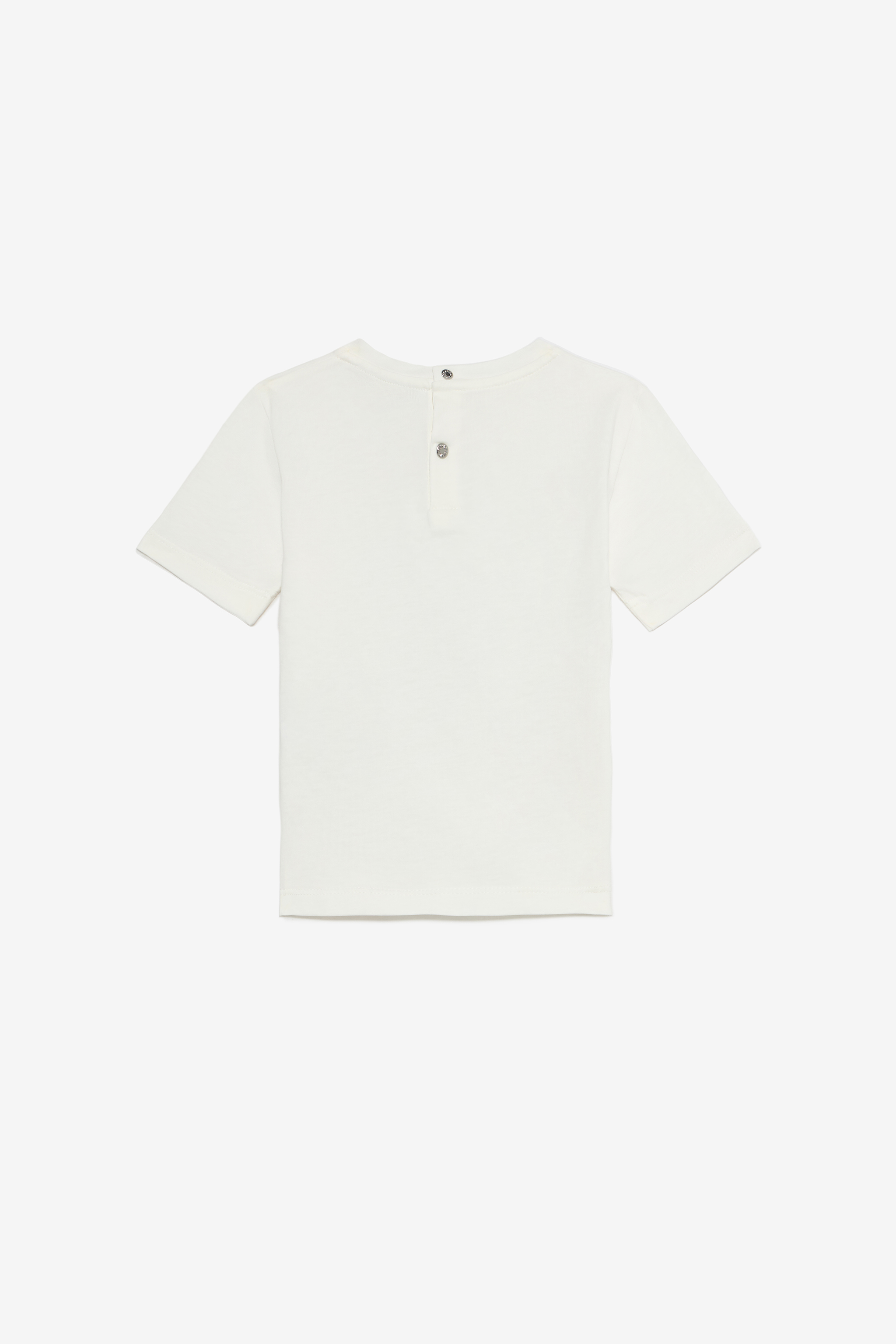 Roberto Cavalli Milk White T-shirt With Jaguar Print In Neutral