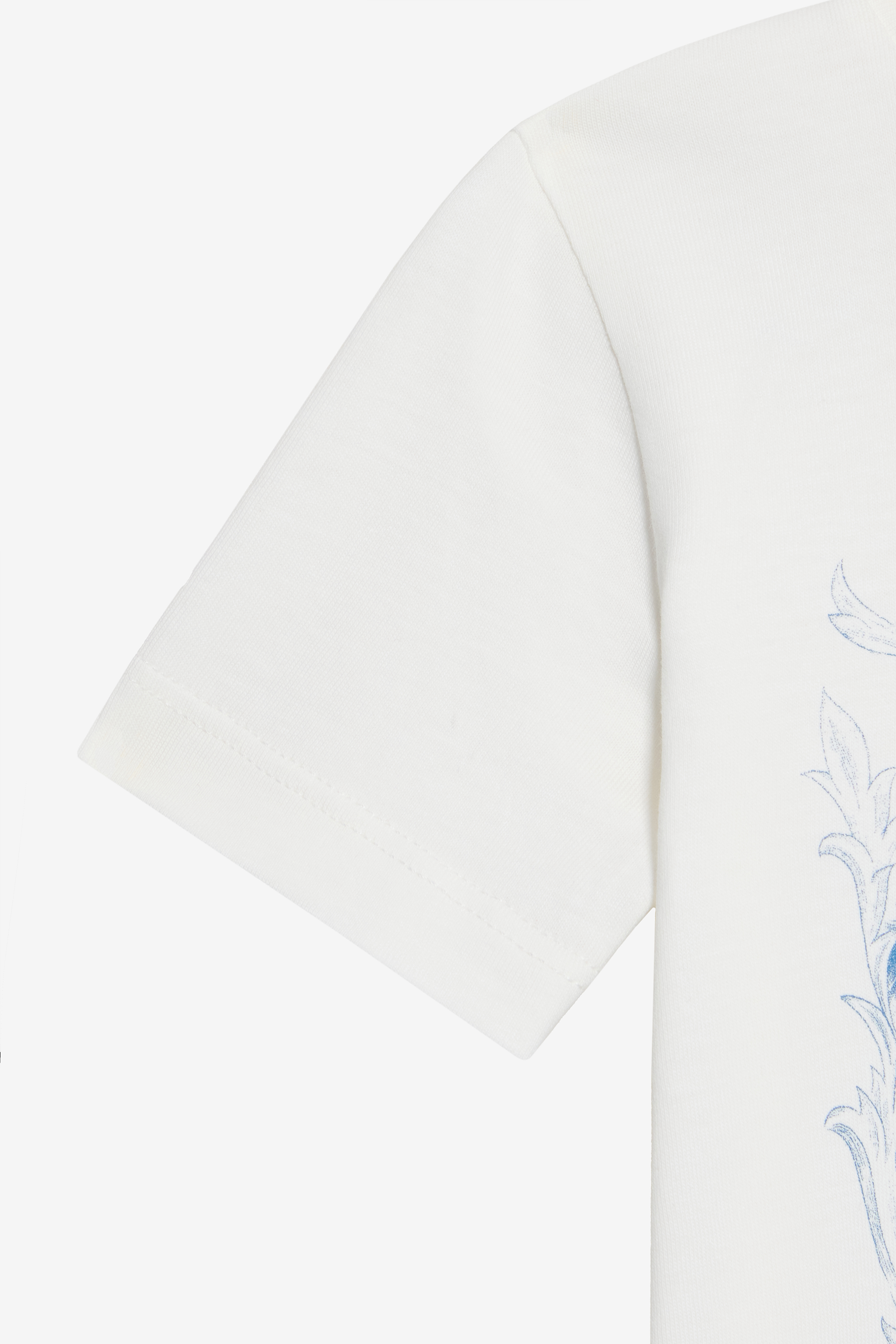 Roberto Cavalli Milk White T-shirt With Feline Print In White