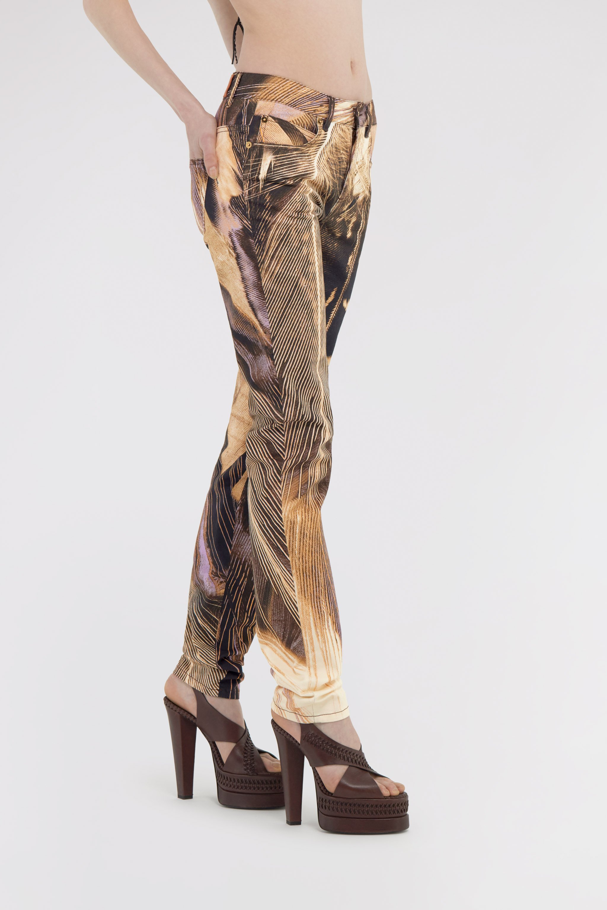ROBERTO CAVALLI SAVAGE PRINT DENIM