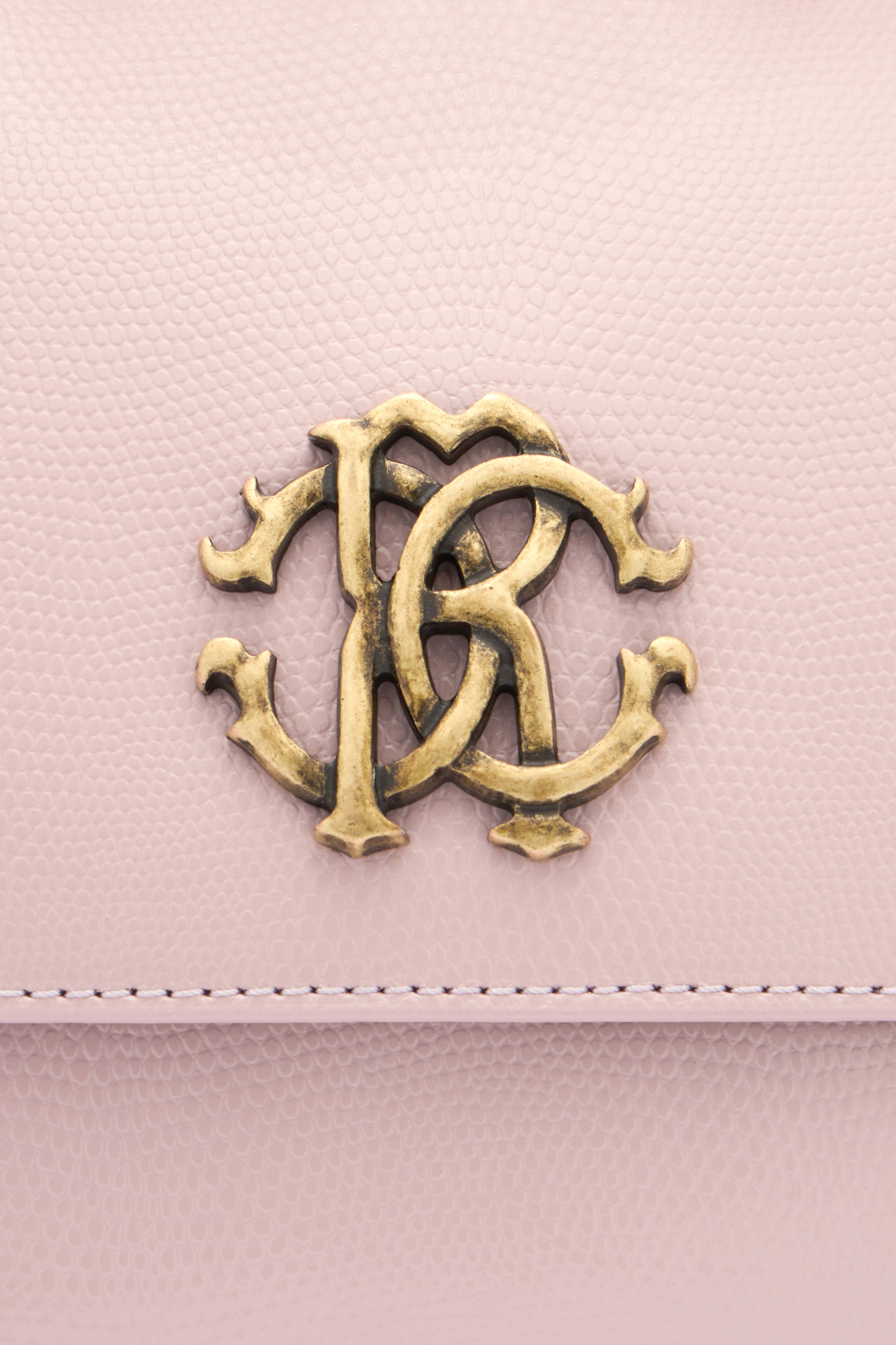 Shop Roberto Cavalli Handtasche Mit Monogramm Rc In Pink