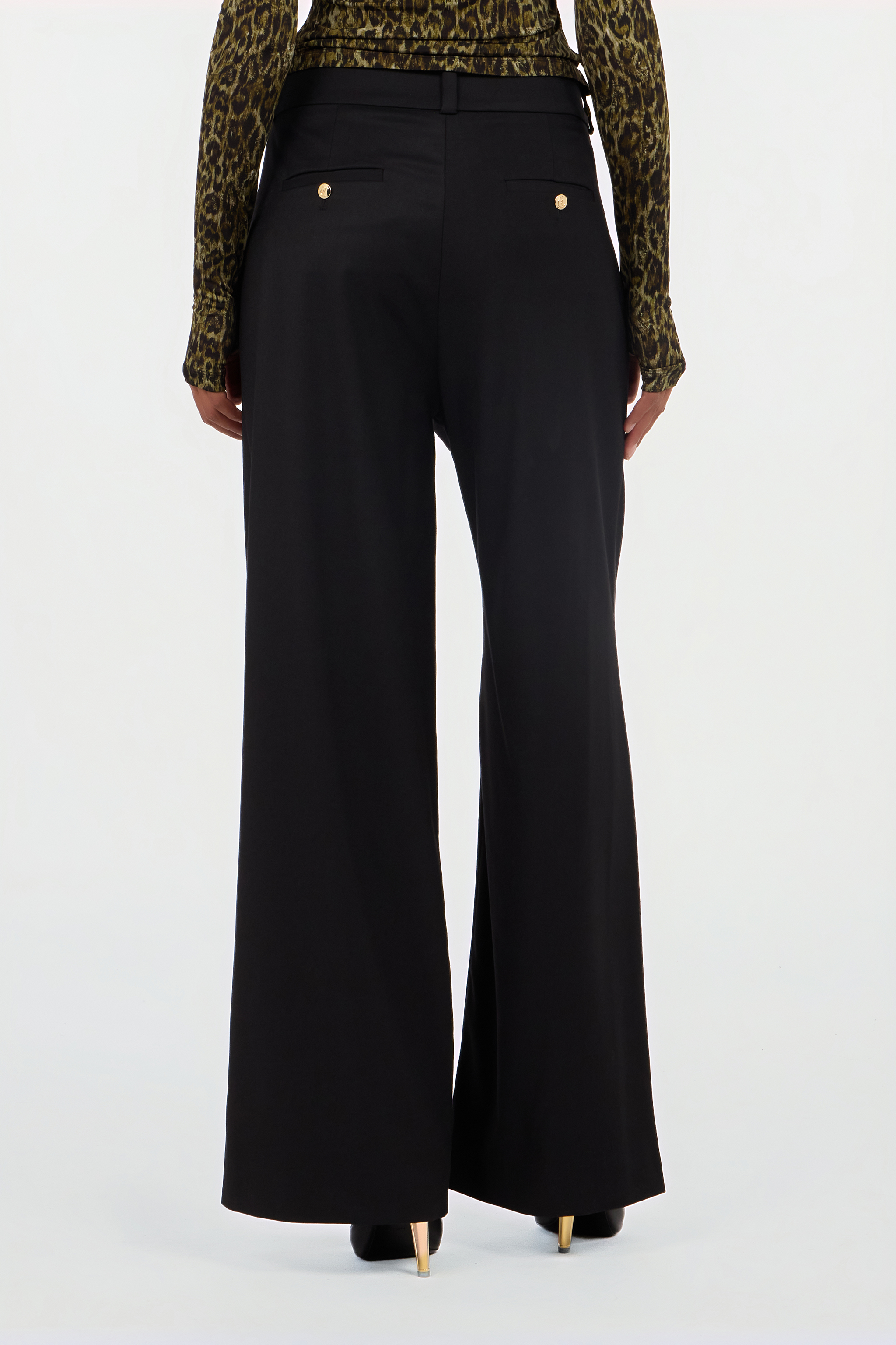 Roberto Cavalli Straight Leg Trousers In Black