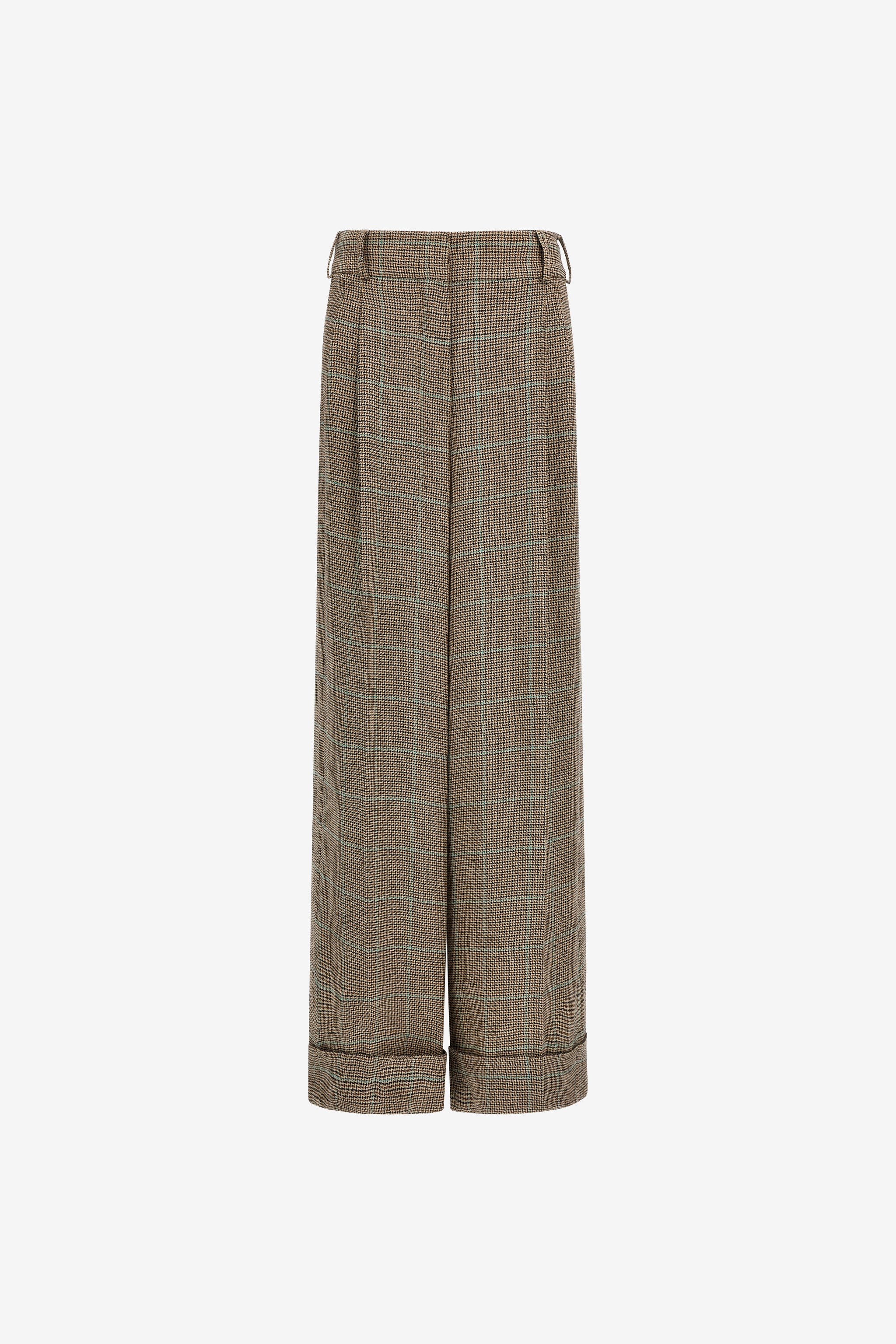 Roberto Cavalli Palazzo Trousers In Light Brown