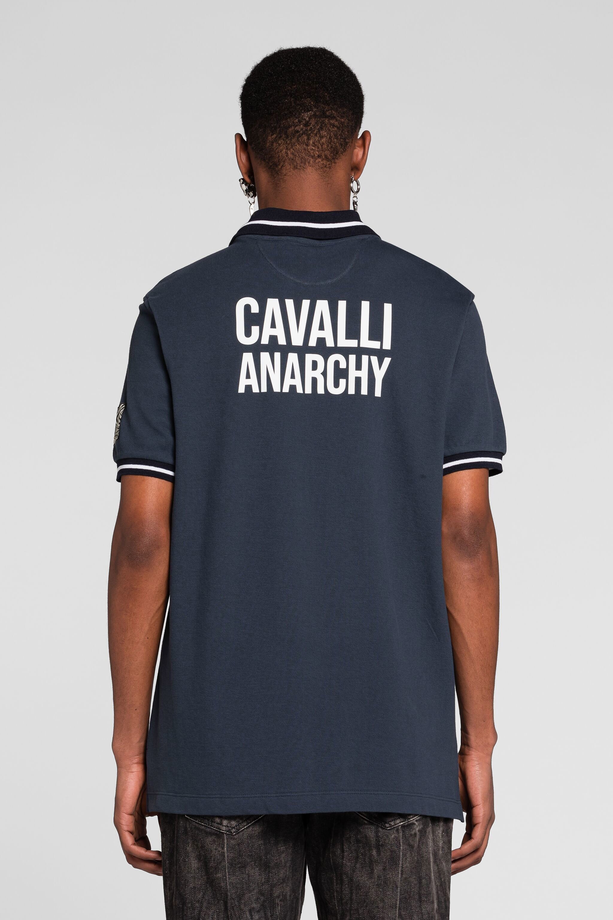 Animalier Patchwork-Print Appliqué Polo Shirt