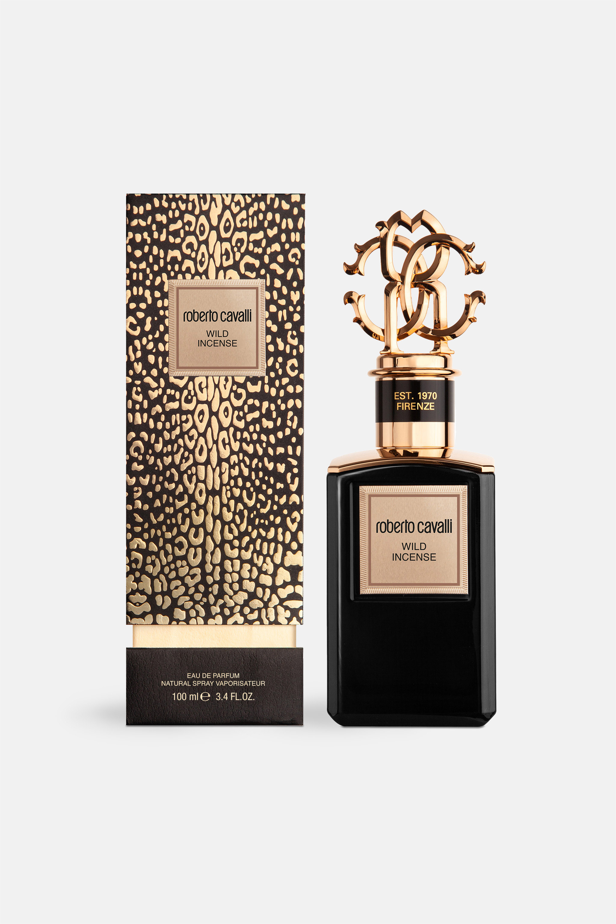 Shop Roberto Cavalli Gold Collection Wild Incense Eau De Parfum 100 ml In Black