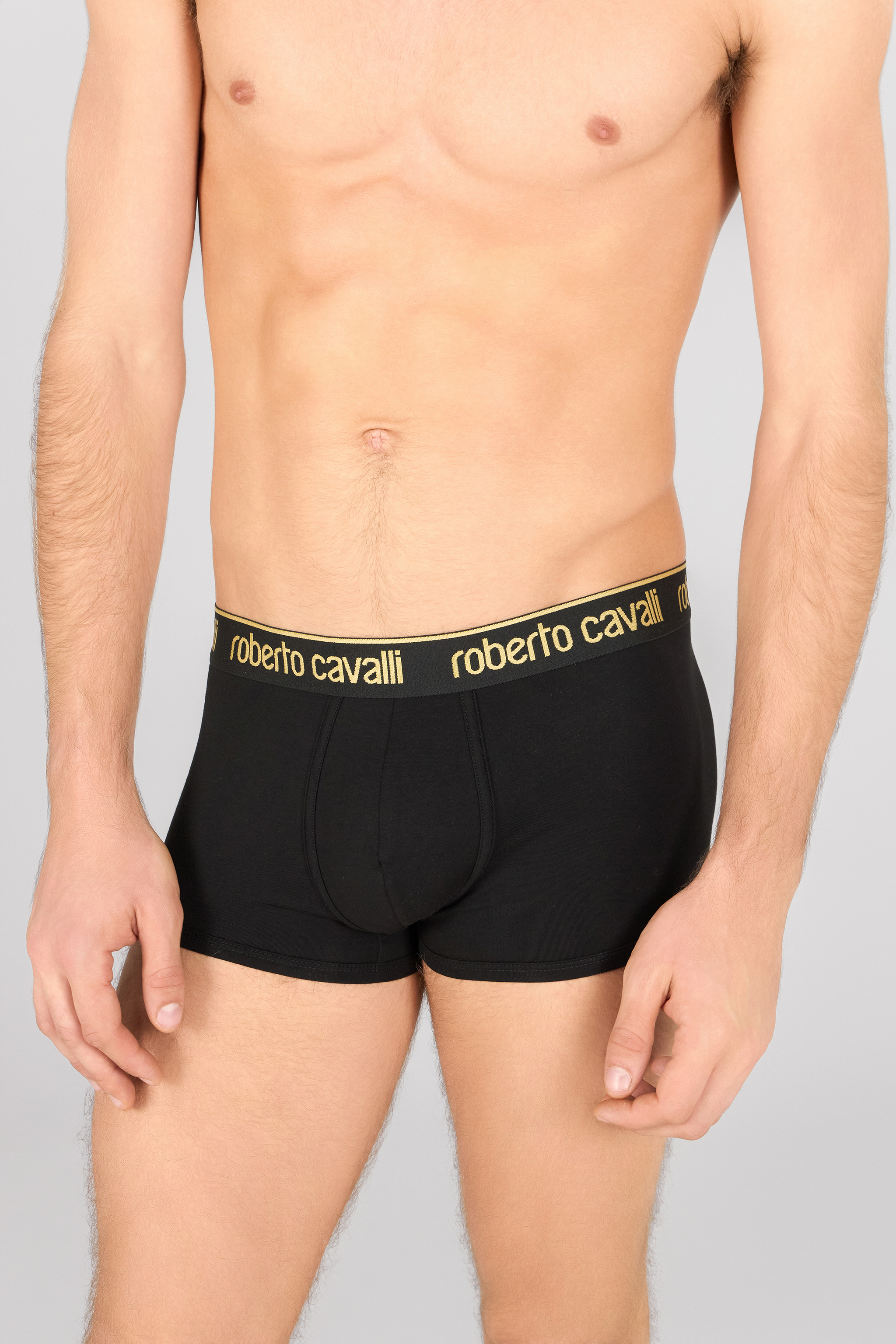 Shop Roberto Cavalli Set Aus Zwei Boxershorts Mit Logoband In Black