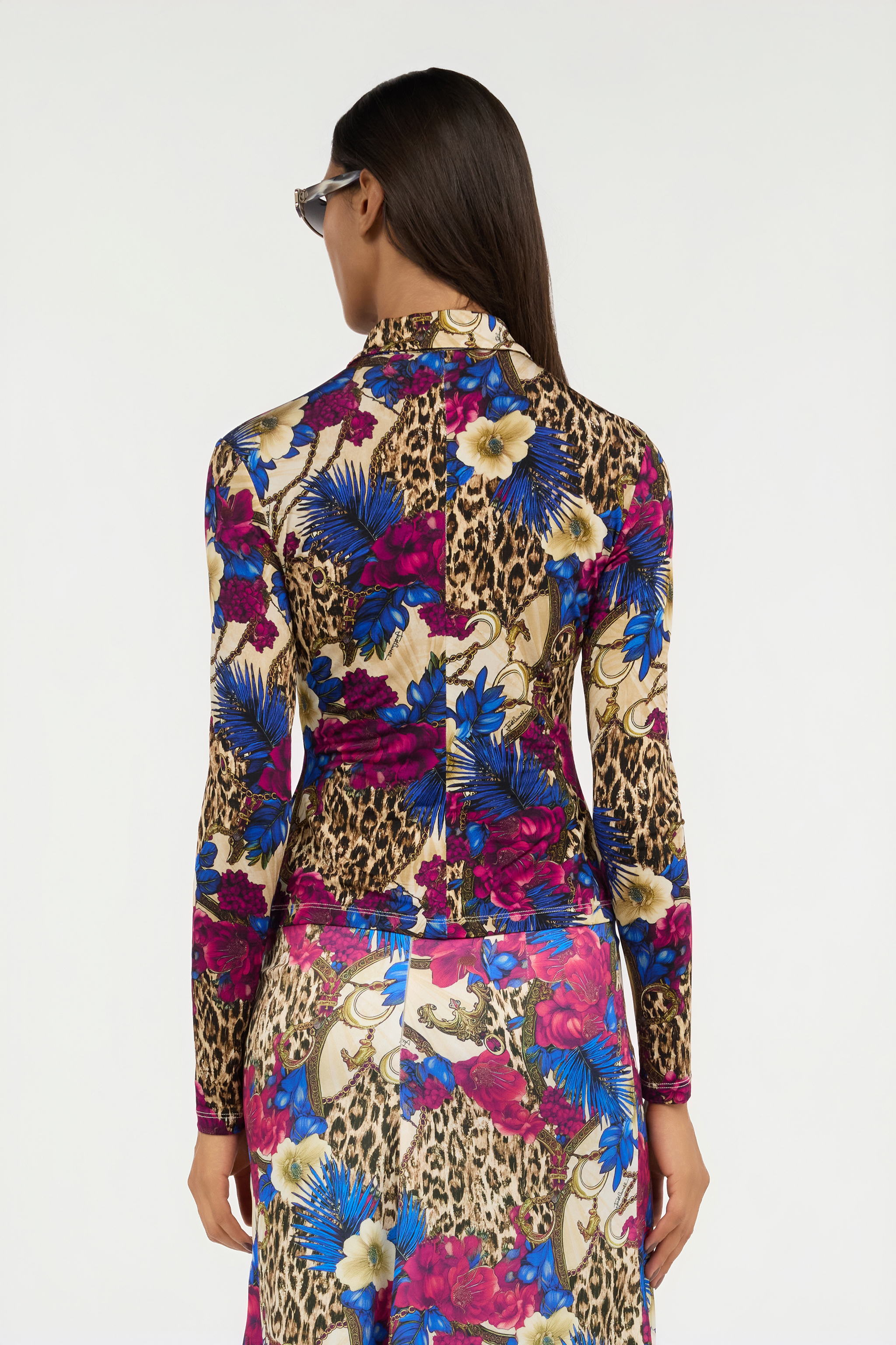 Flower Leopard Print Shirt