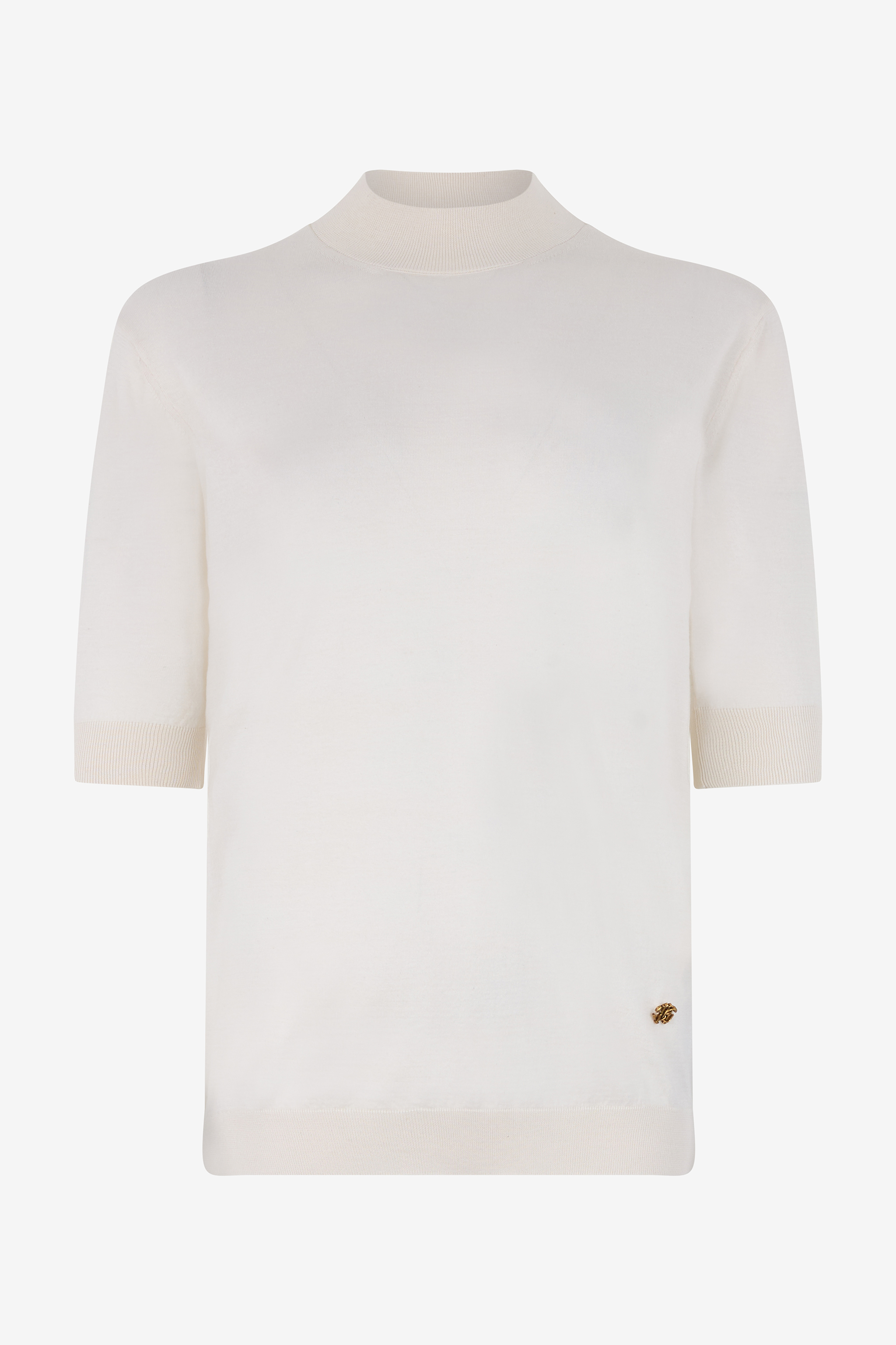 Roberto Cavalli Cotton Jumper - Female - Round-Neck Knitwear - White - M - Knitwear - Image 2