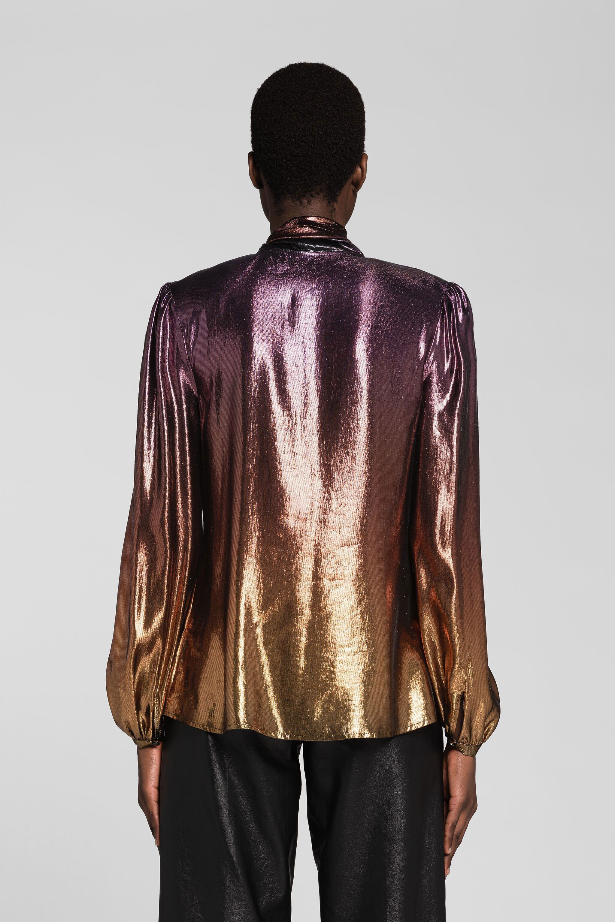 ROBERTO CAVALLI TOP MIT RUNDHALSAUSSCHNITT IM DÉGRADÉ-STIL