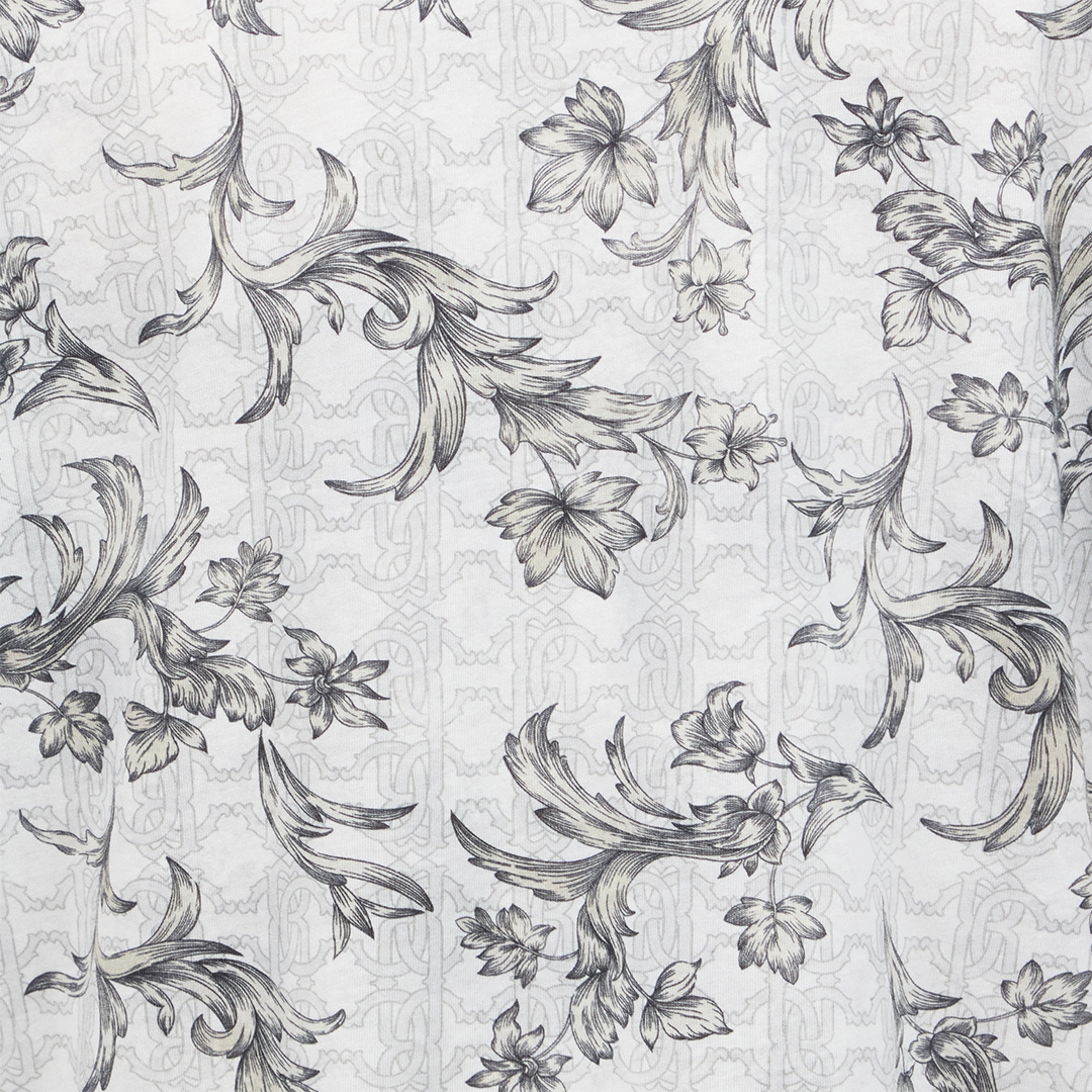 Roberto Cavalli Polo With Floral Print