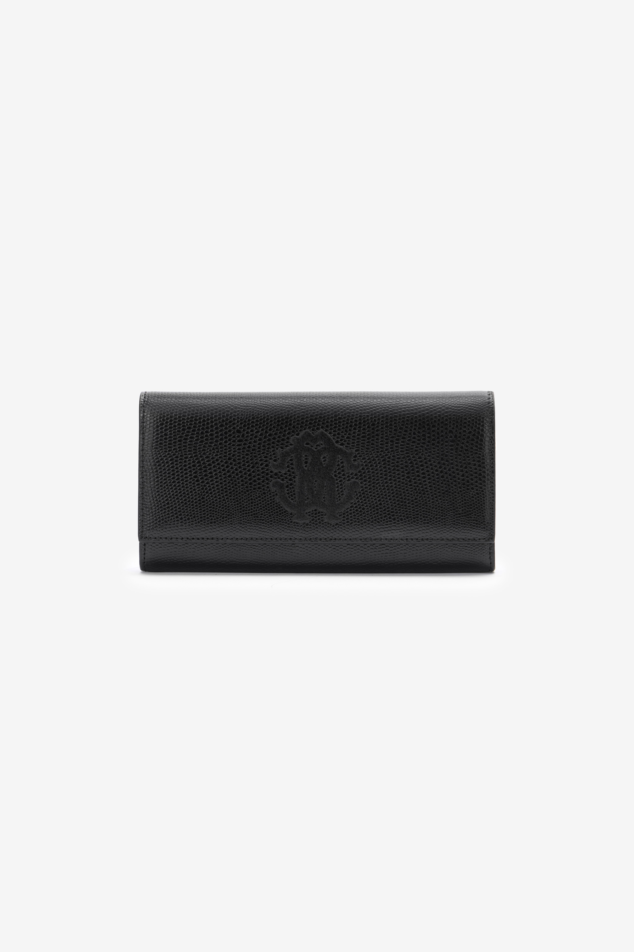 ROBERTO CAVALLI GELDBÖRSE MIT KLAPPE UND MONOGRAMM RC