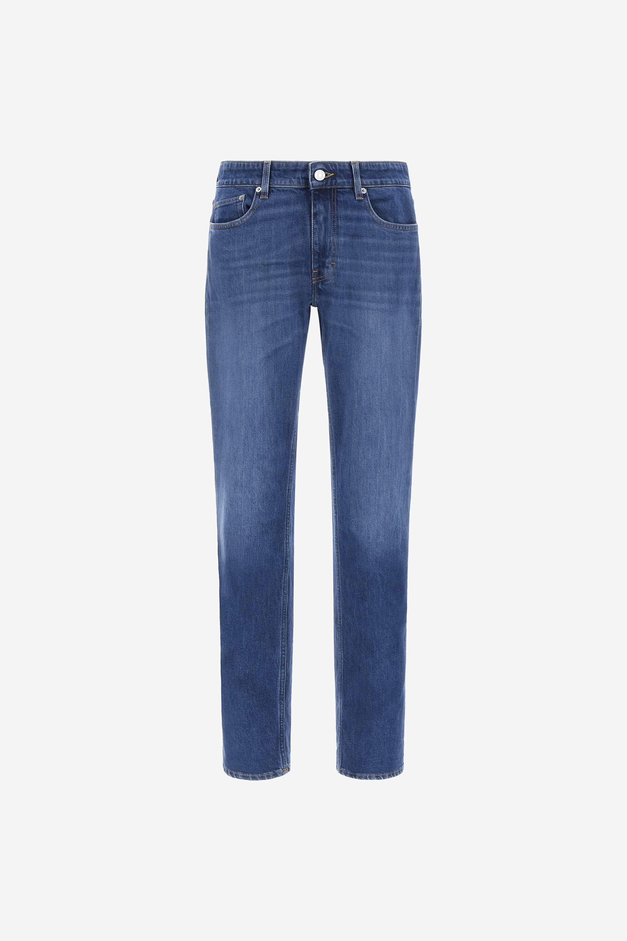 Roberto Cavalli Skinny Jeans With Rc In Dark Blue