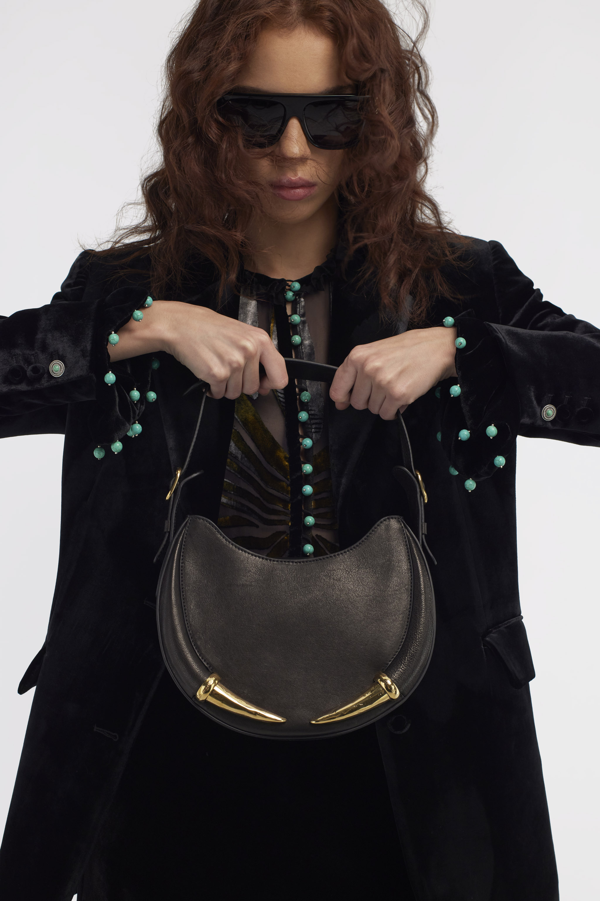 ROBERTO CAVALLI GROSSE FANG SCHULTERTASCHE 