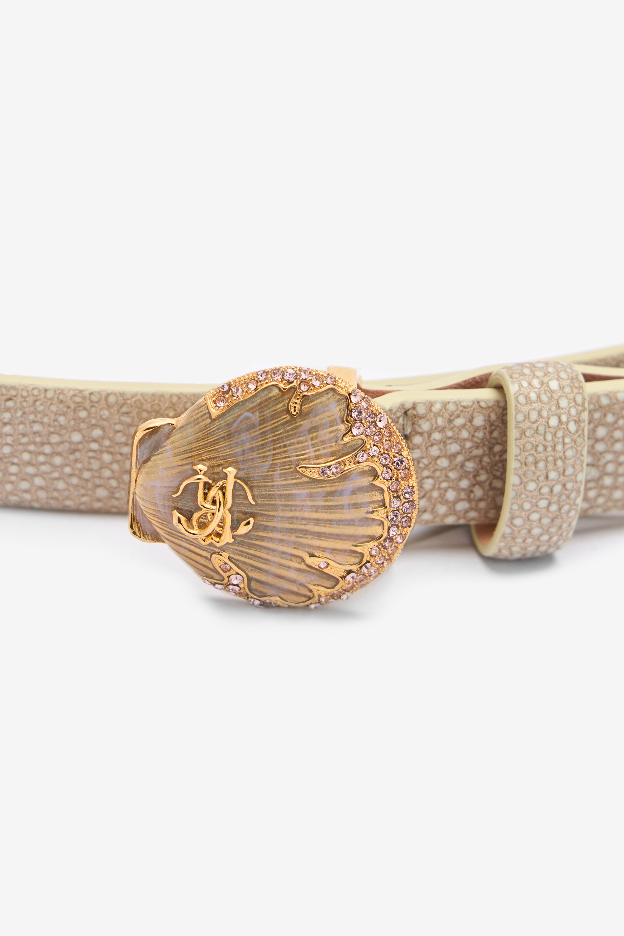 ROBERTO CAVALLI BELT WITH DECORATIVE BUCKLE