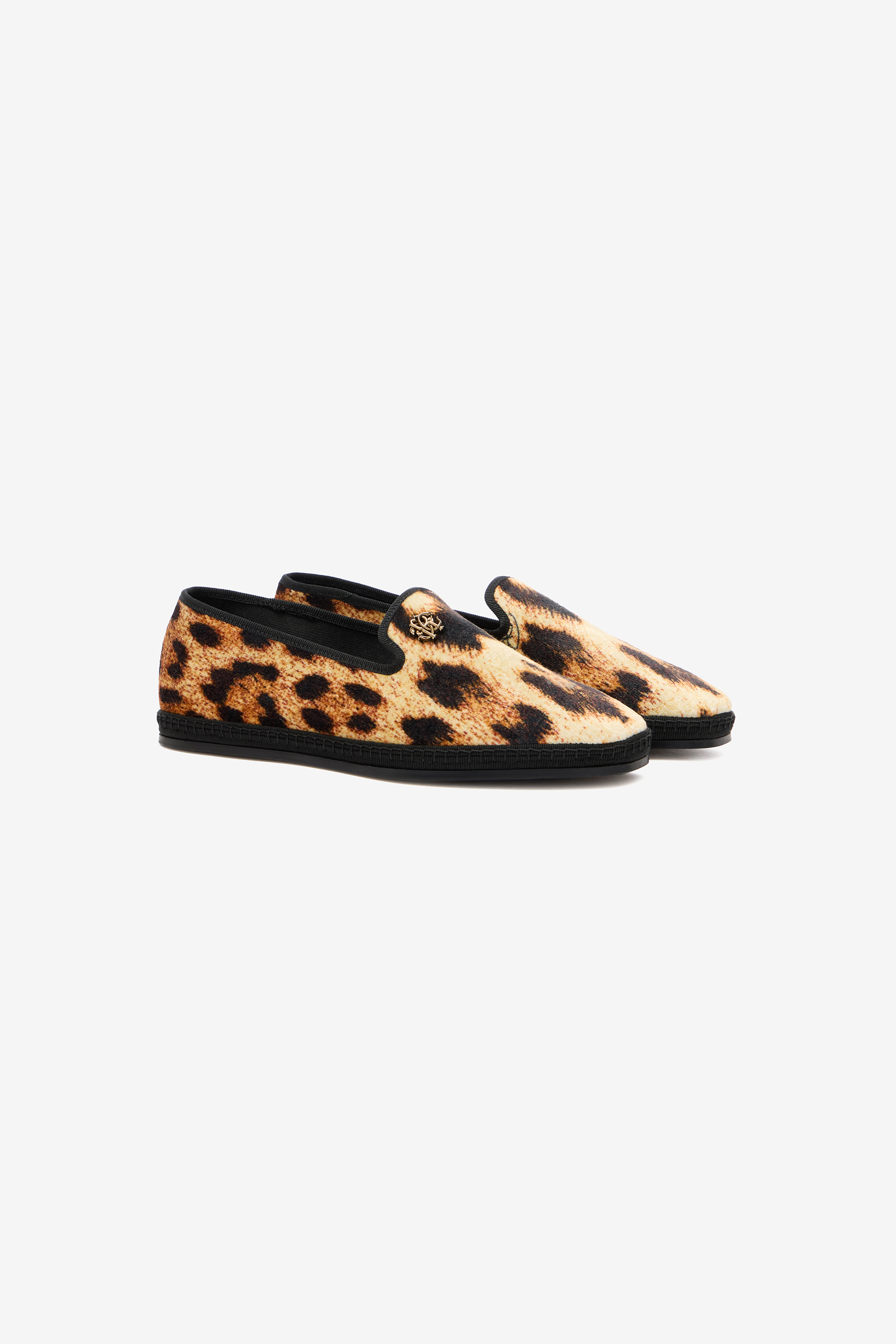 Roberto Cavalli Women's Brown Cheetah Skin Flat Loafers - Shoes