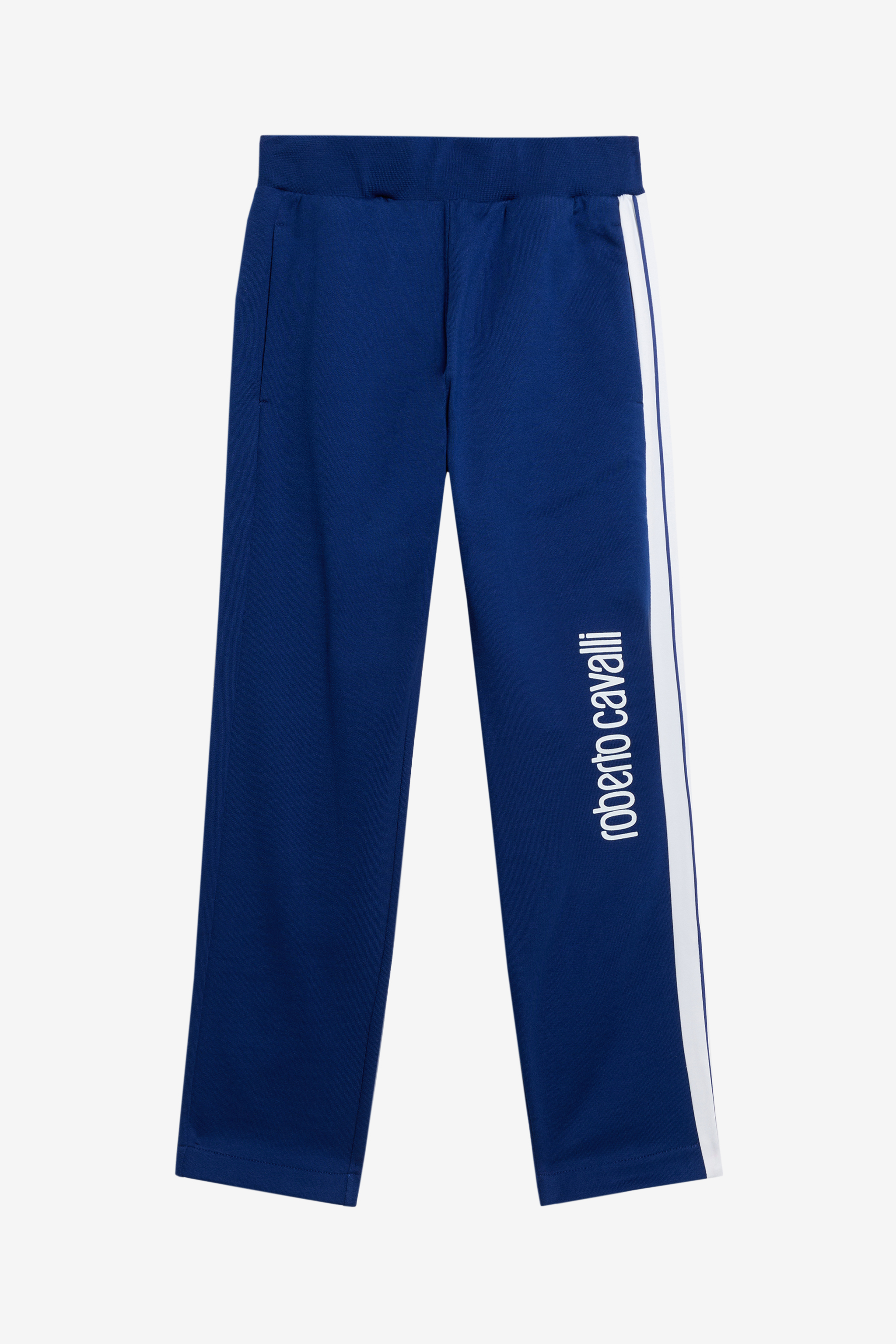 Roberto Cavalli Boys Blue Cotton Trousers - Ready To Wear