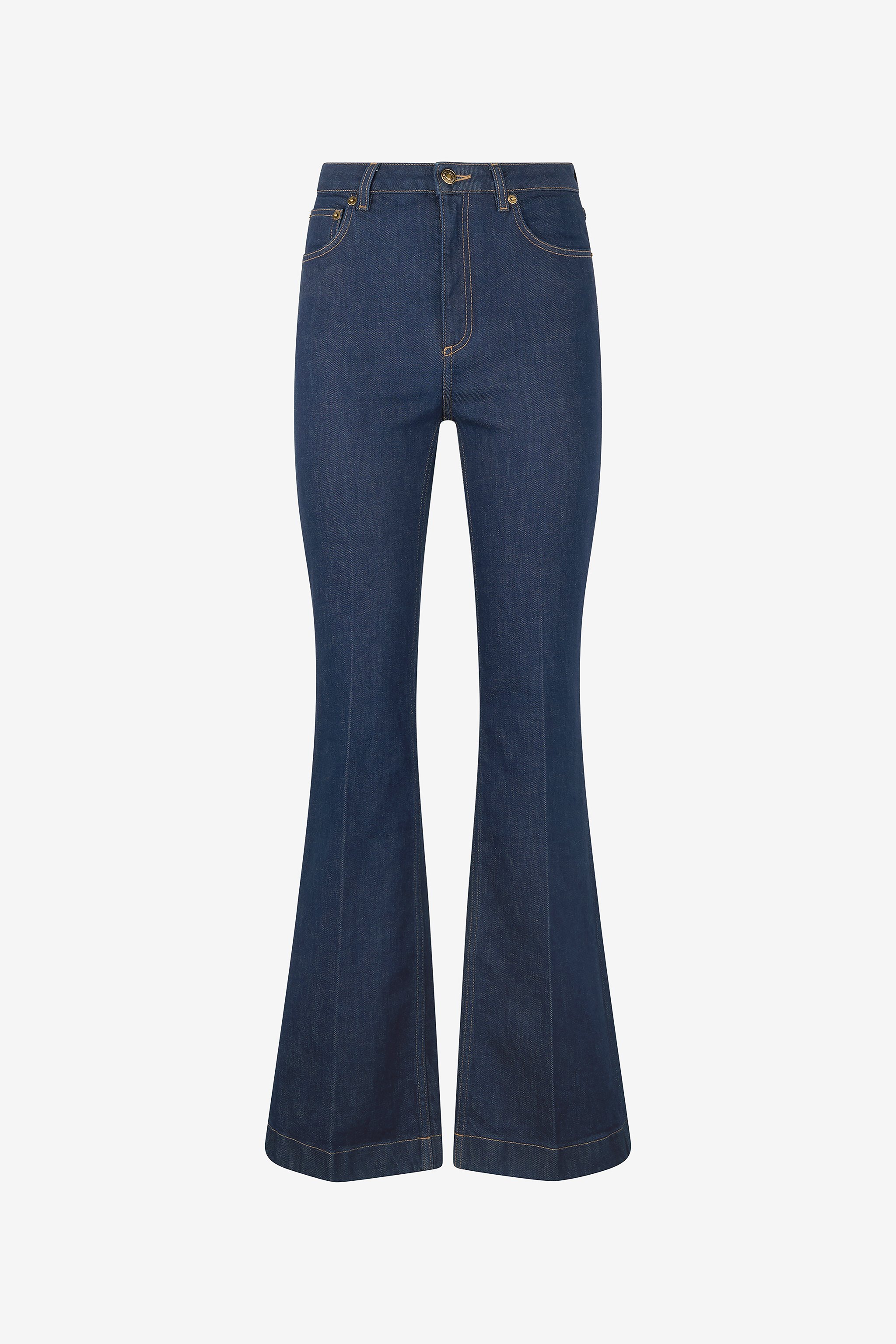 パンツ Heart stitch denim navy blue BASICKs(ベイシックス) Heart Stitch Organic Denim デニム