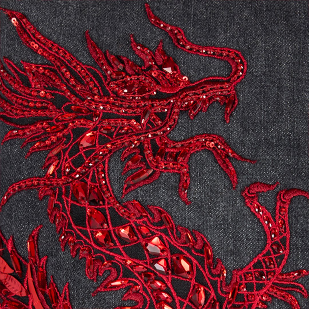 Roberto Cavalli Shirt With Embroidery And Sequins In Black
