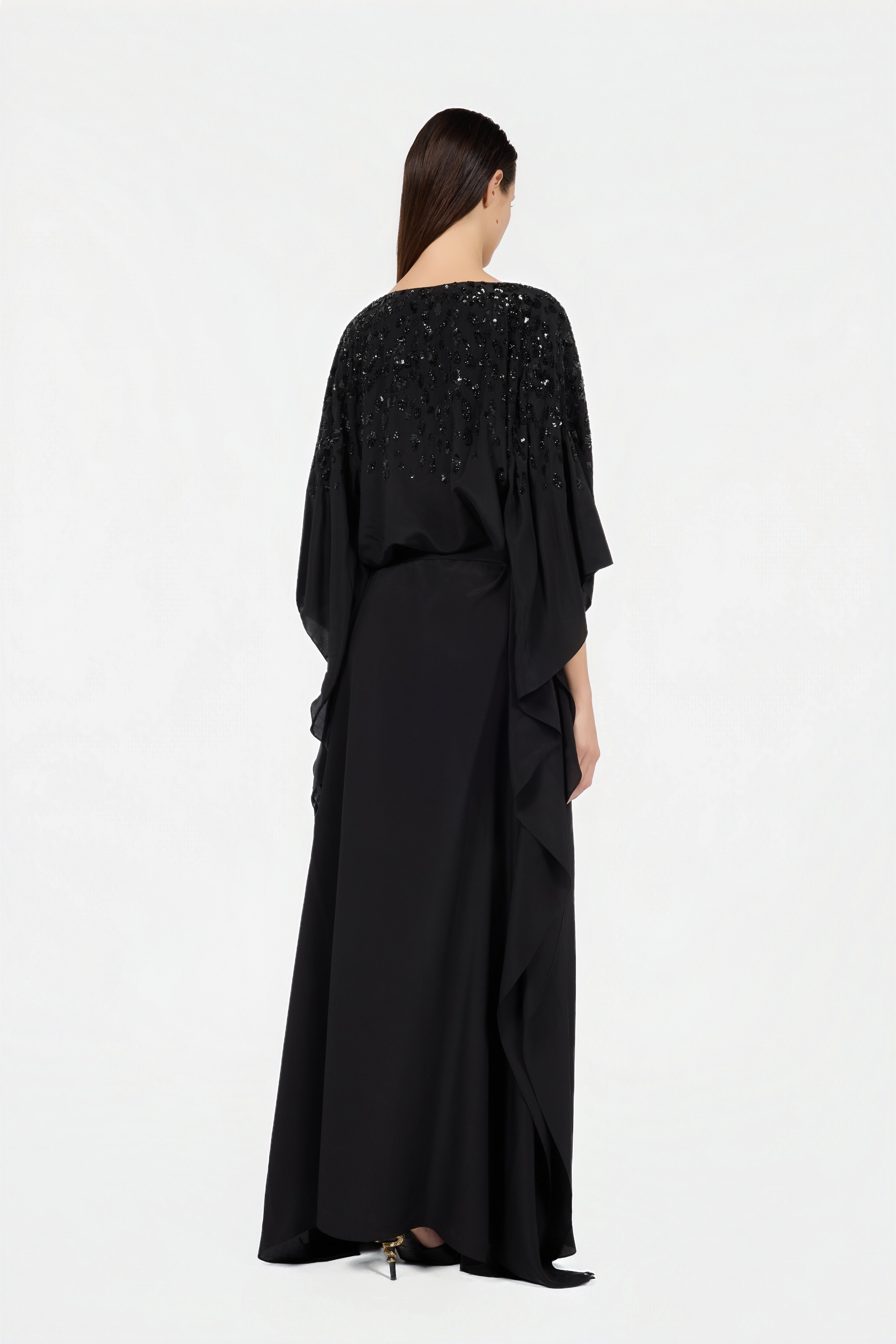 Roberto Cavalli Silk Maxi Dress with Embellished Detail | Thumbnail 3 Roberto Cavalli Silk Maxi Dress with Embellished Detail | Thumbnail 3