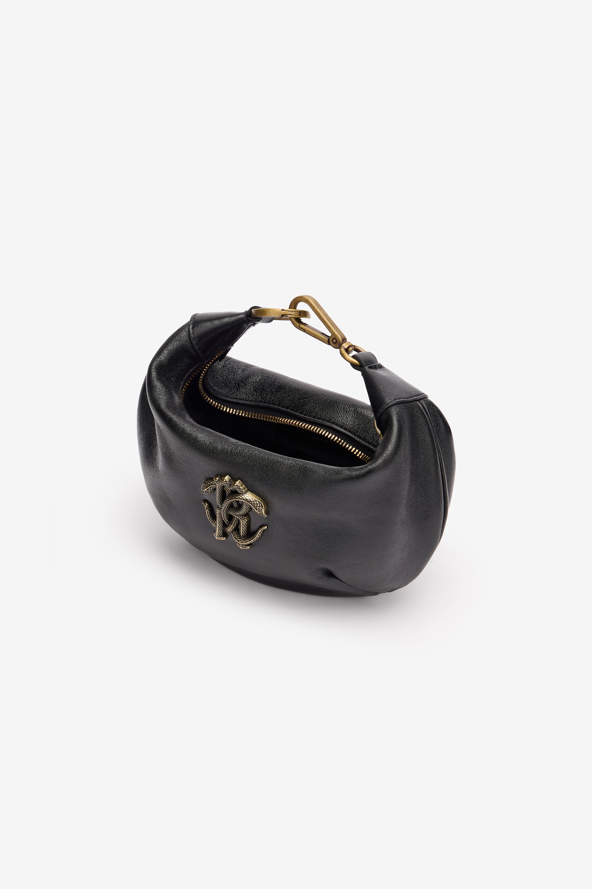 ROBERTO CAVALLI HOBO BAG MIT MONOGRAMM MIRROR SNAKE