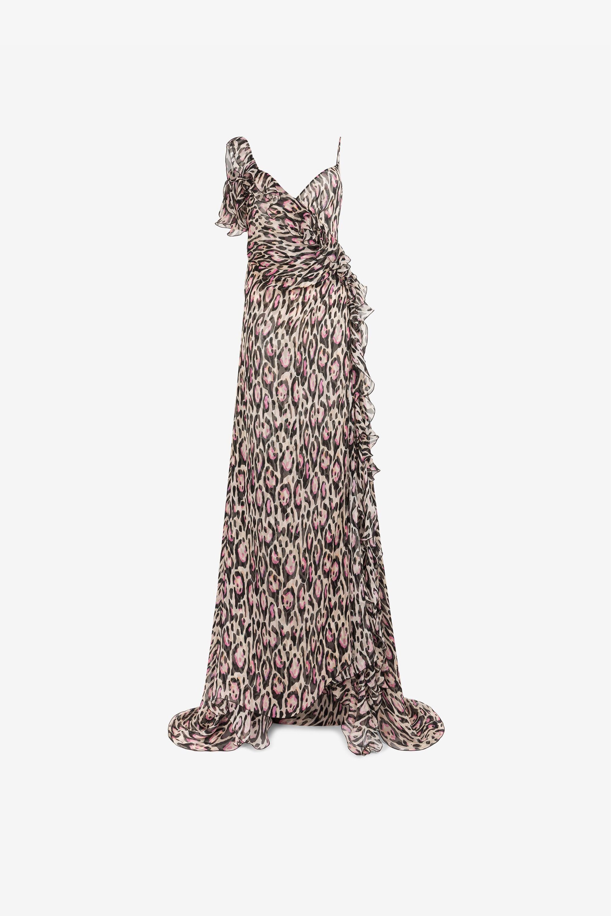 ROBERTO CAVALLI ABENDKLEID MIT LEOPARDEN-PRINT