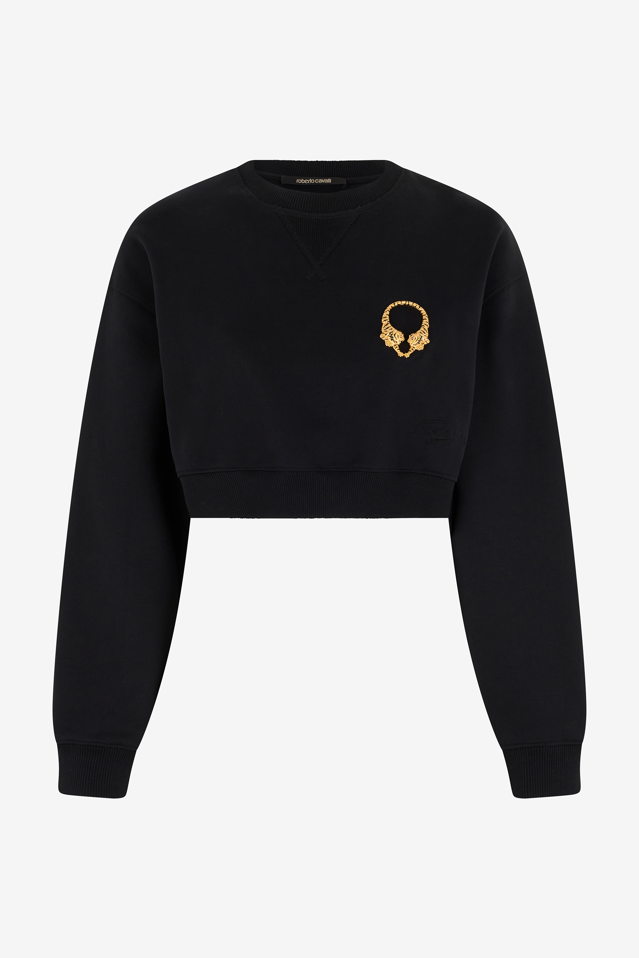 Roberto Cavalli Women's Black Roar Sweatshirt - Sweatshirts