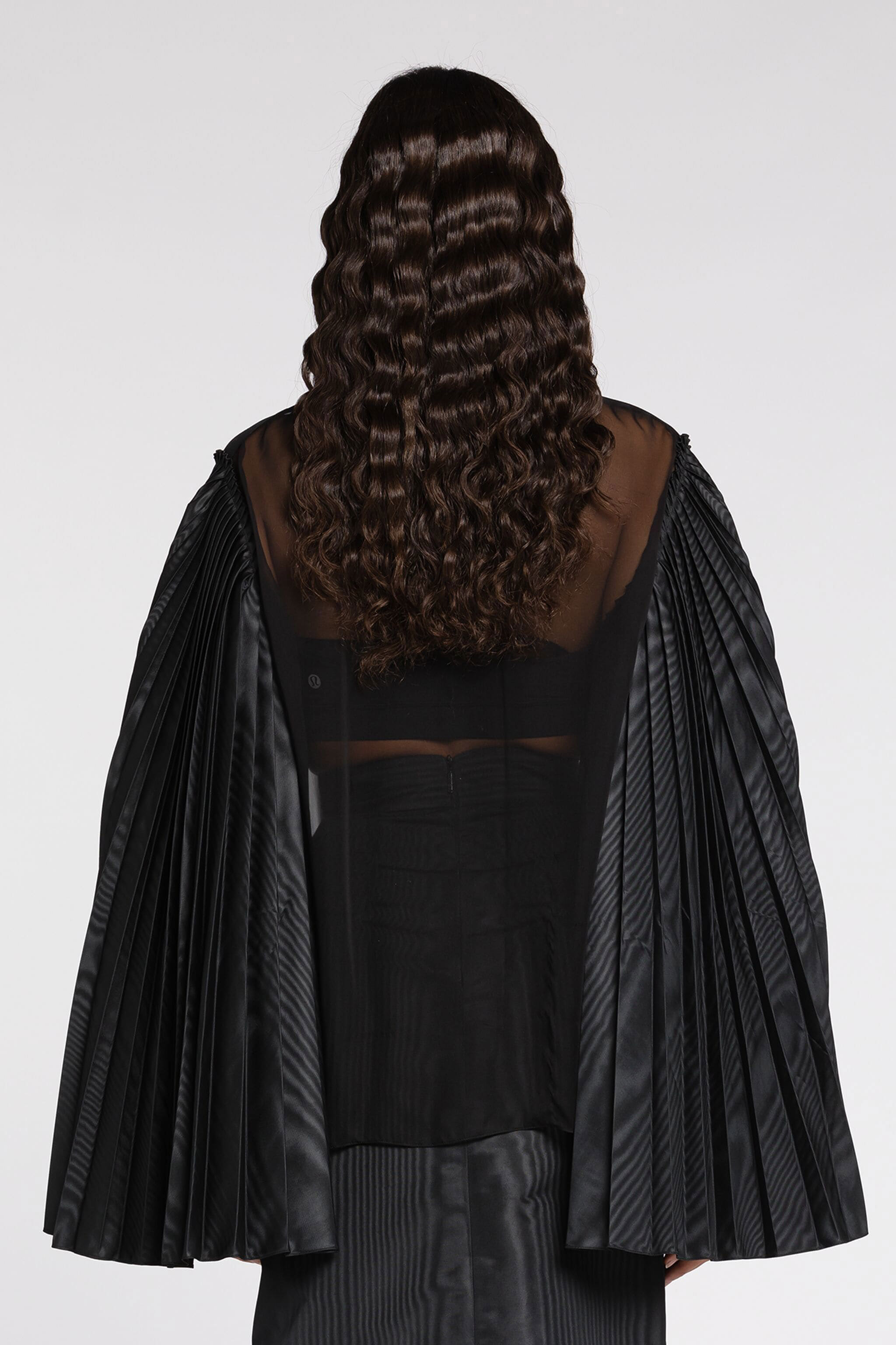 Roberto Cavalli Pleated Bell-sleeve Shirt In Black